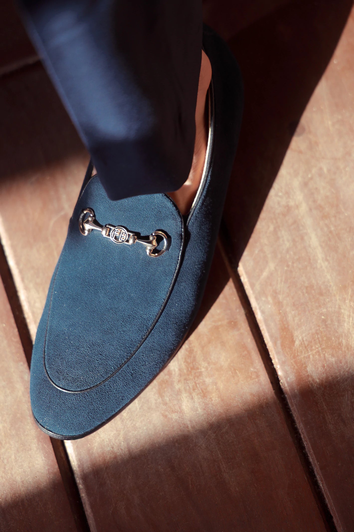 Navy Formal Moccassins Shoes - Image 3