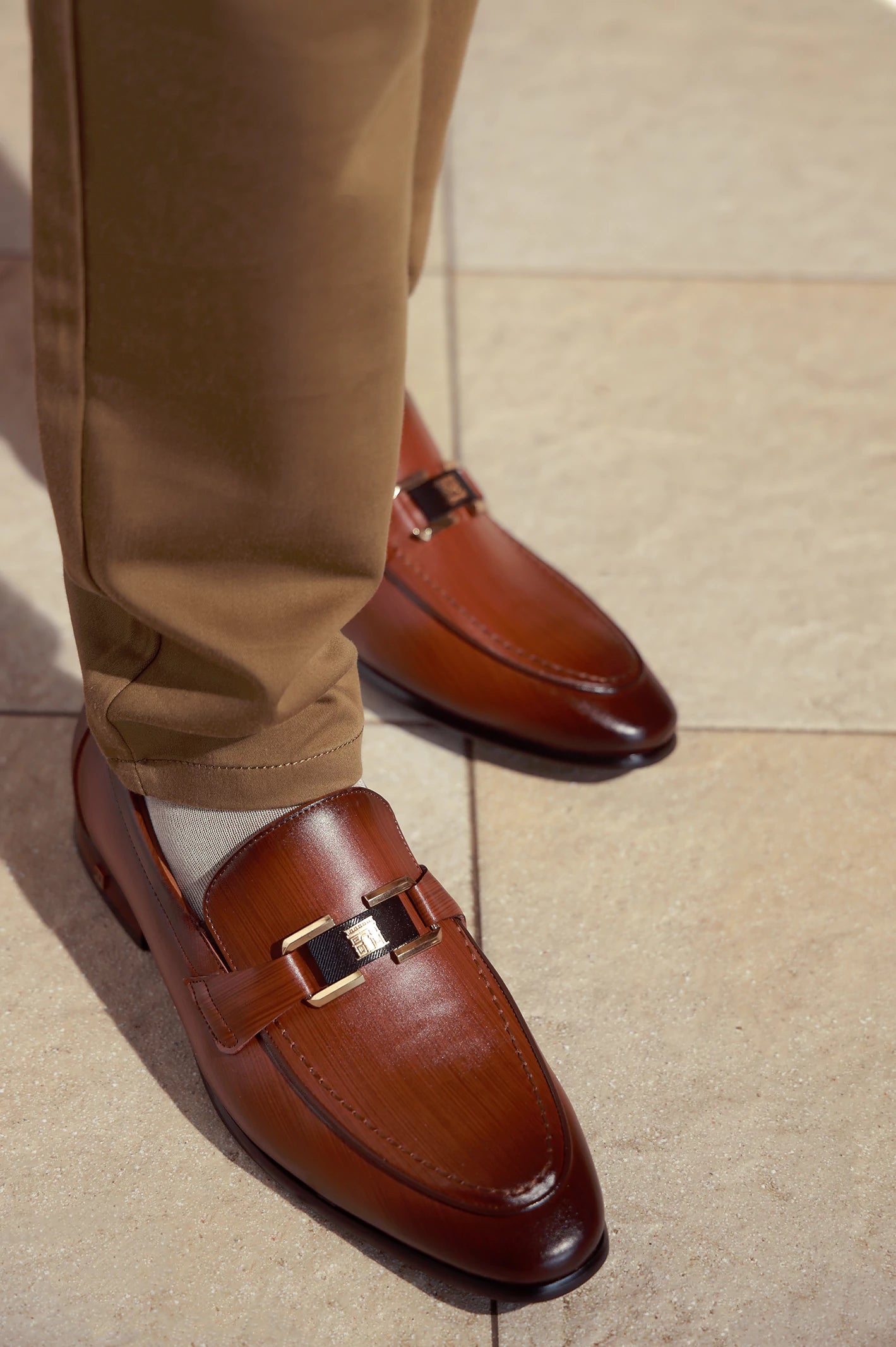 Coffee Men Formal Moccassins