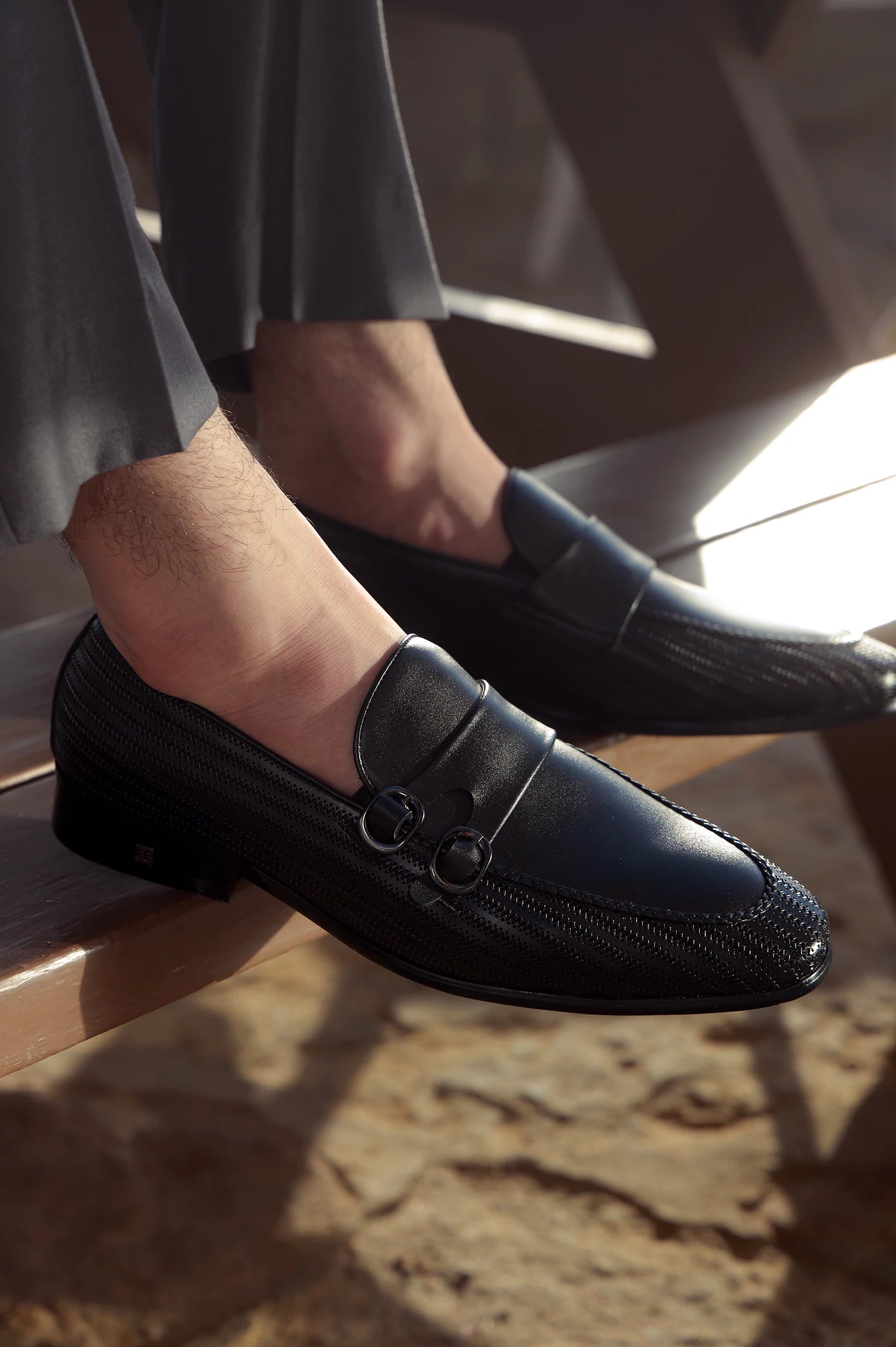 Black Men Formal Moccassins