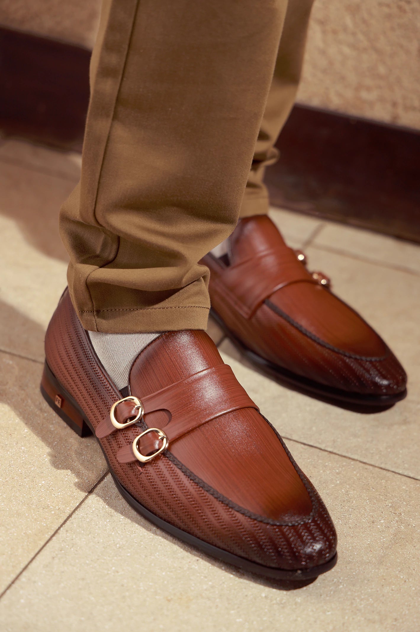 Coffee Men Formal Moccassins - Image 3