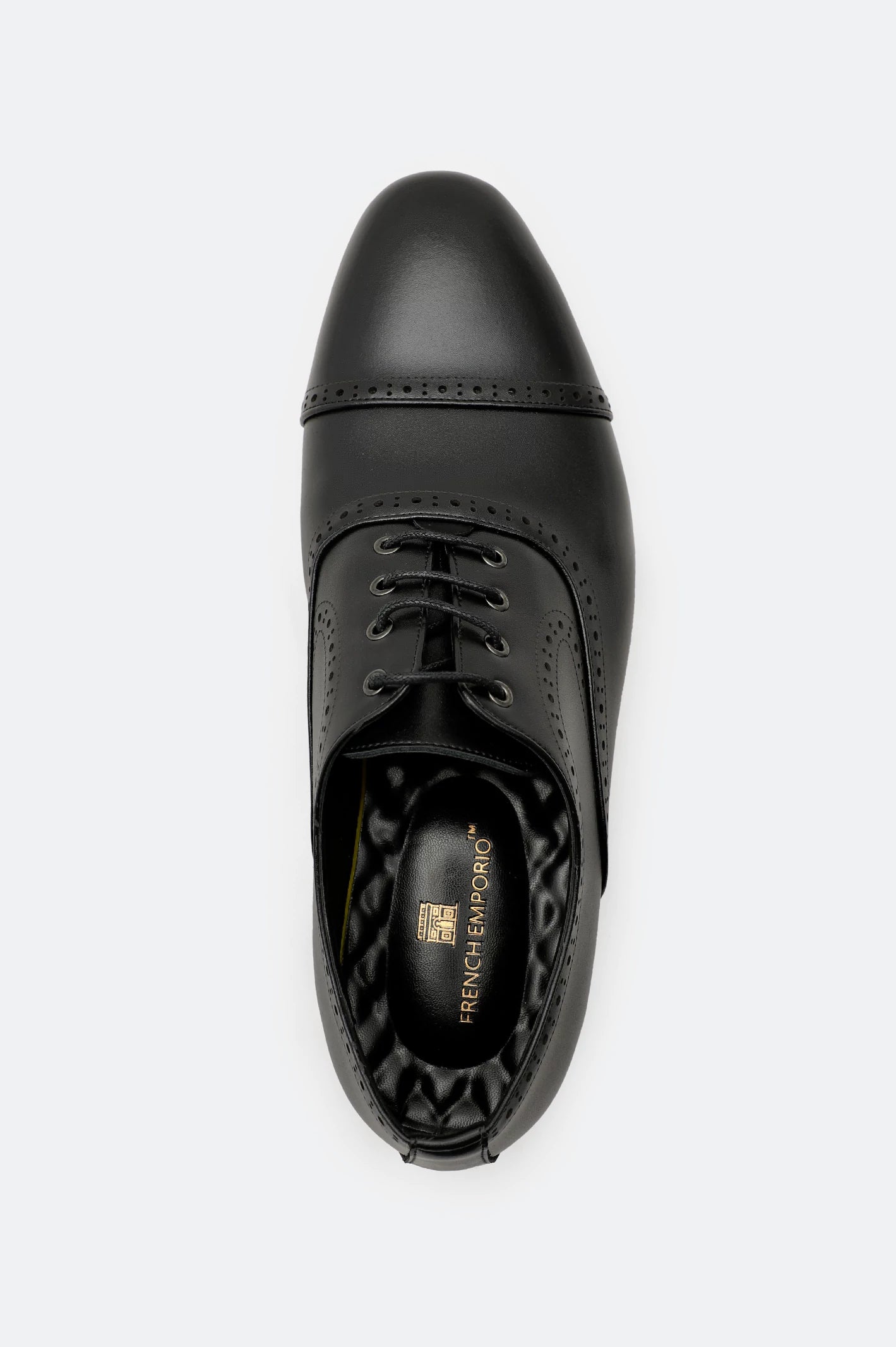 Black Men Formal Derby Lace Shoes - Image 6