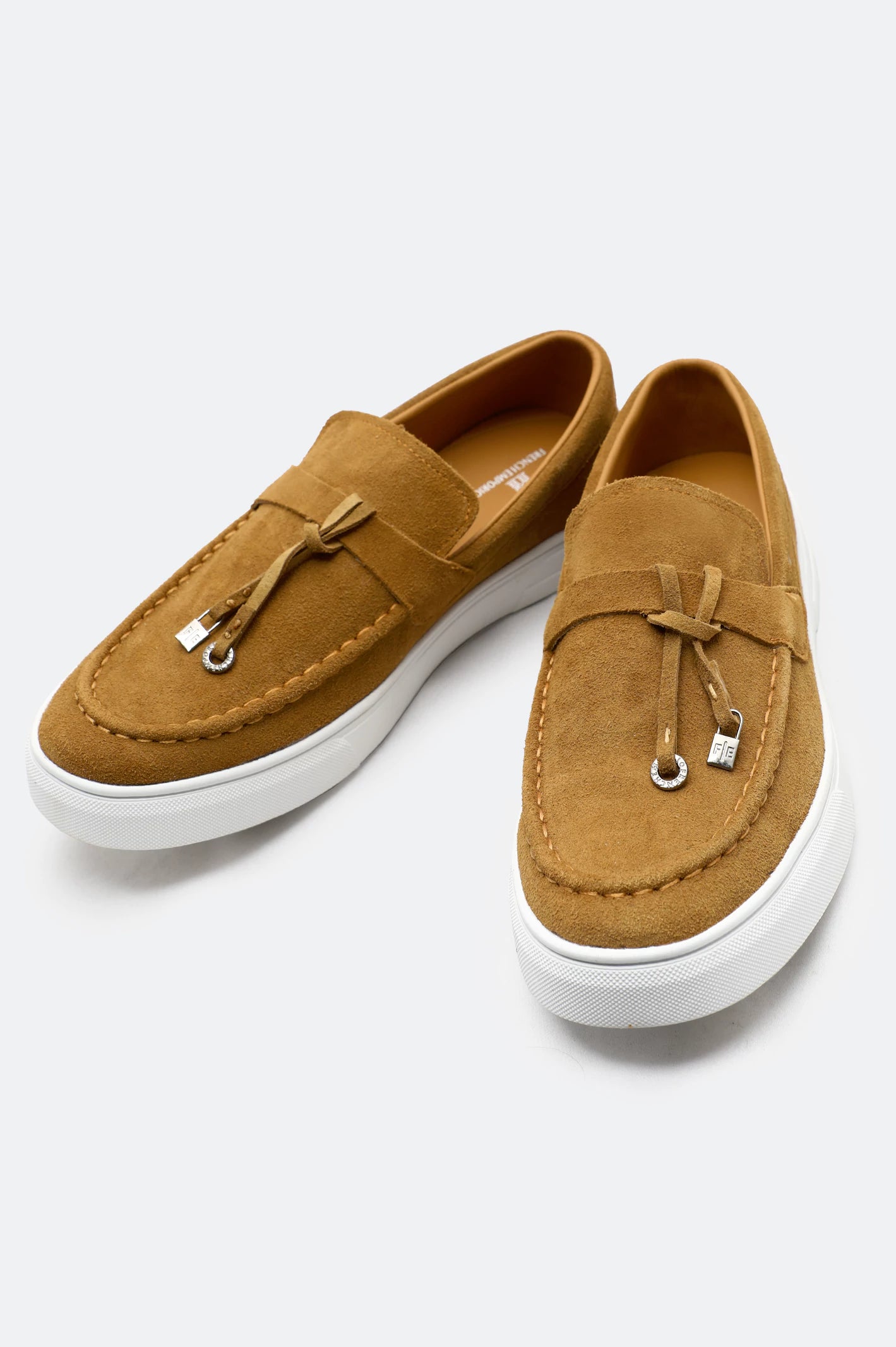 Suede Leather Tassel Loafers - Image 2