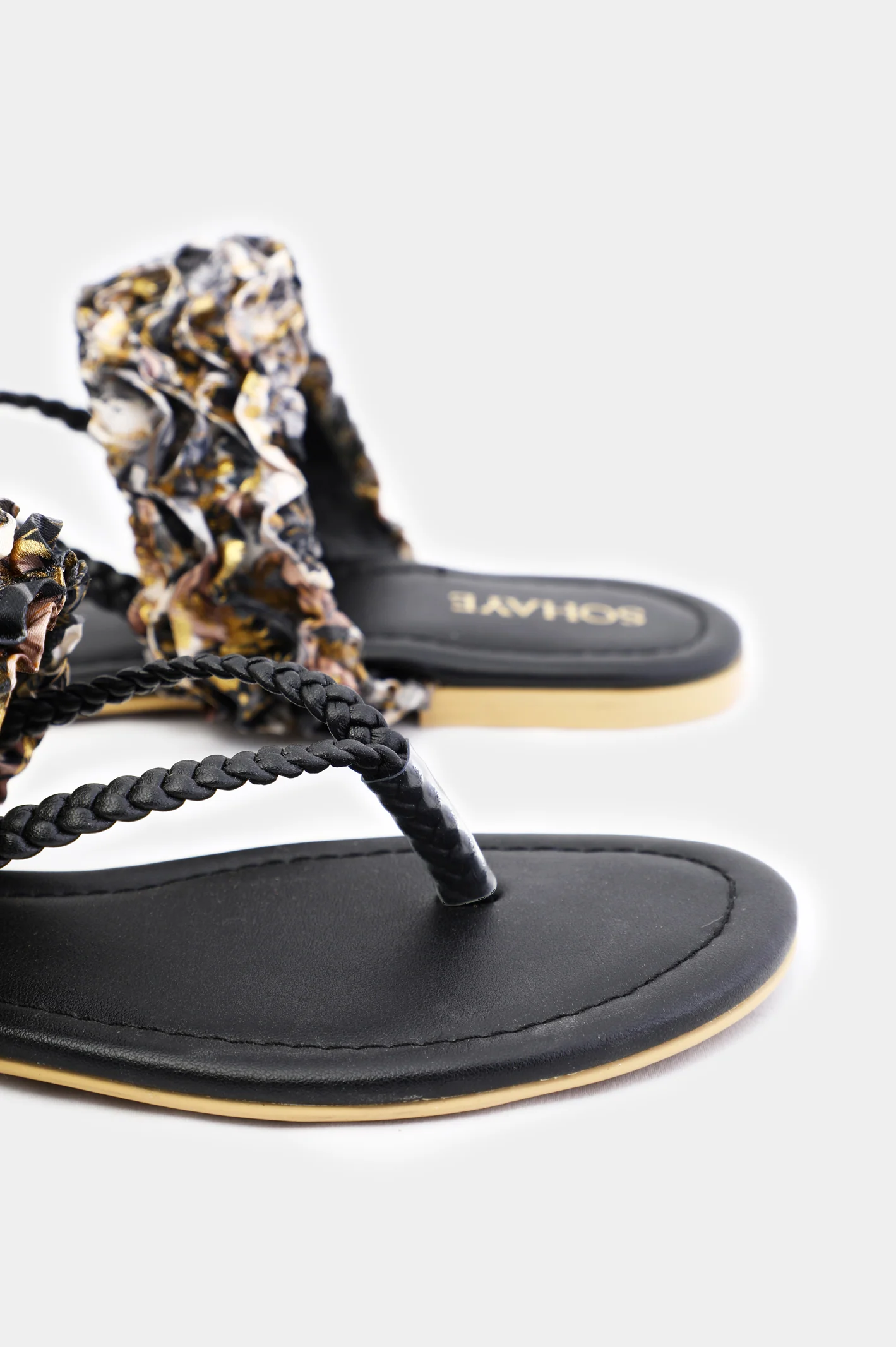 Black Sohaye Slippers for Women's - Image 2