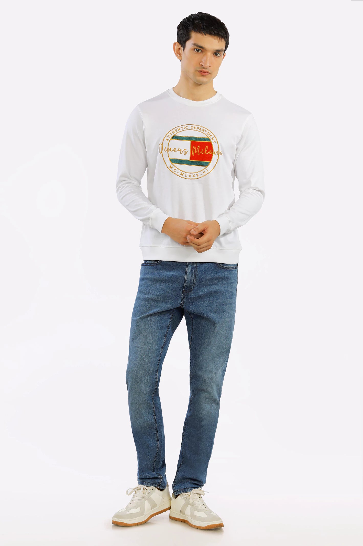 Printed Crew Neck Sweatshirt - Image 2