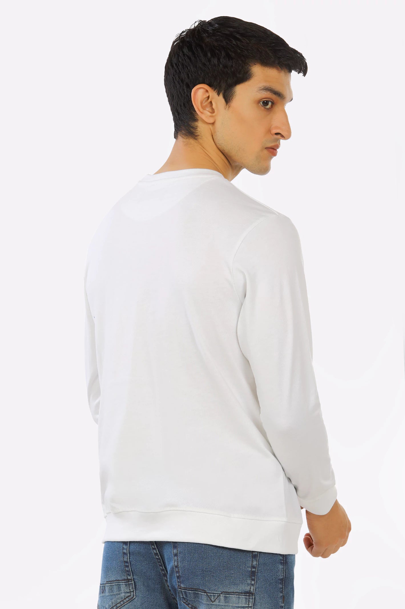 Printed Crew Neck Sweatshirt - Image 3