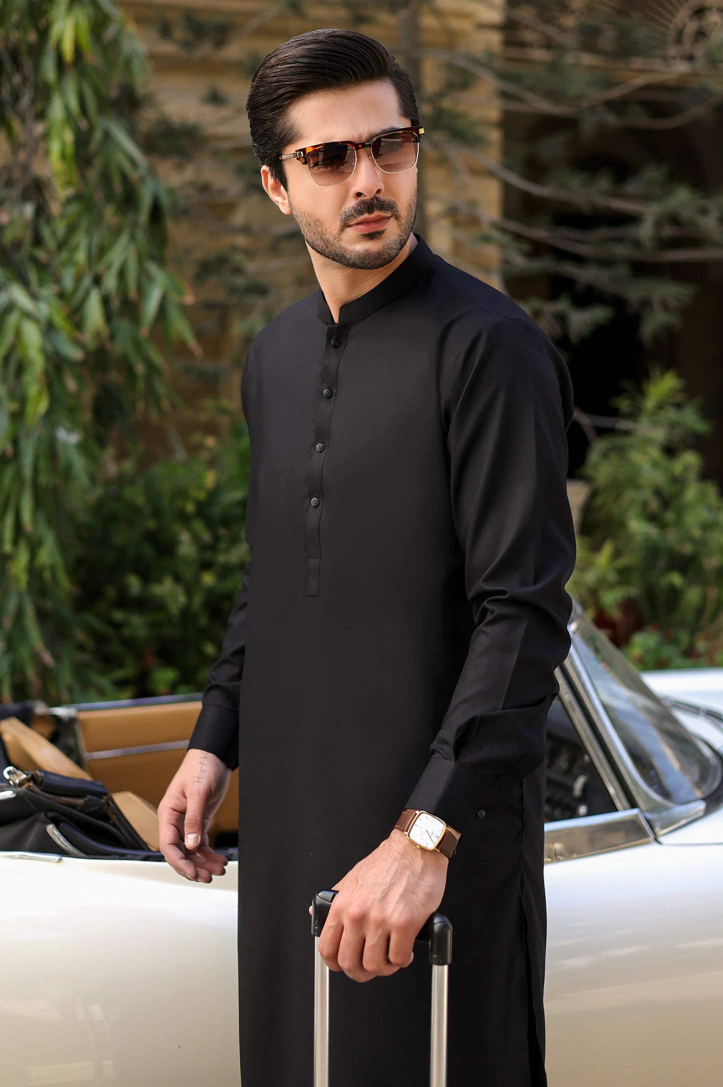 Black 100% Cotton Fabric - Image 2