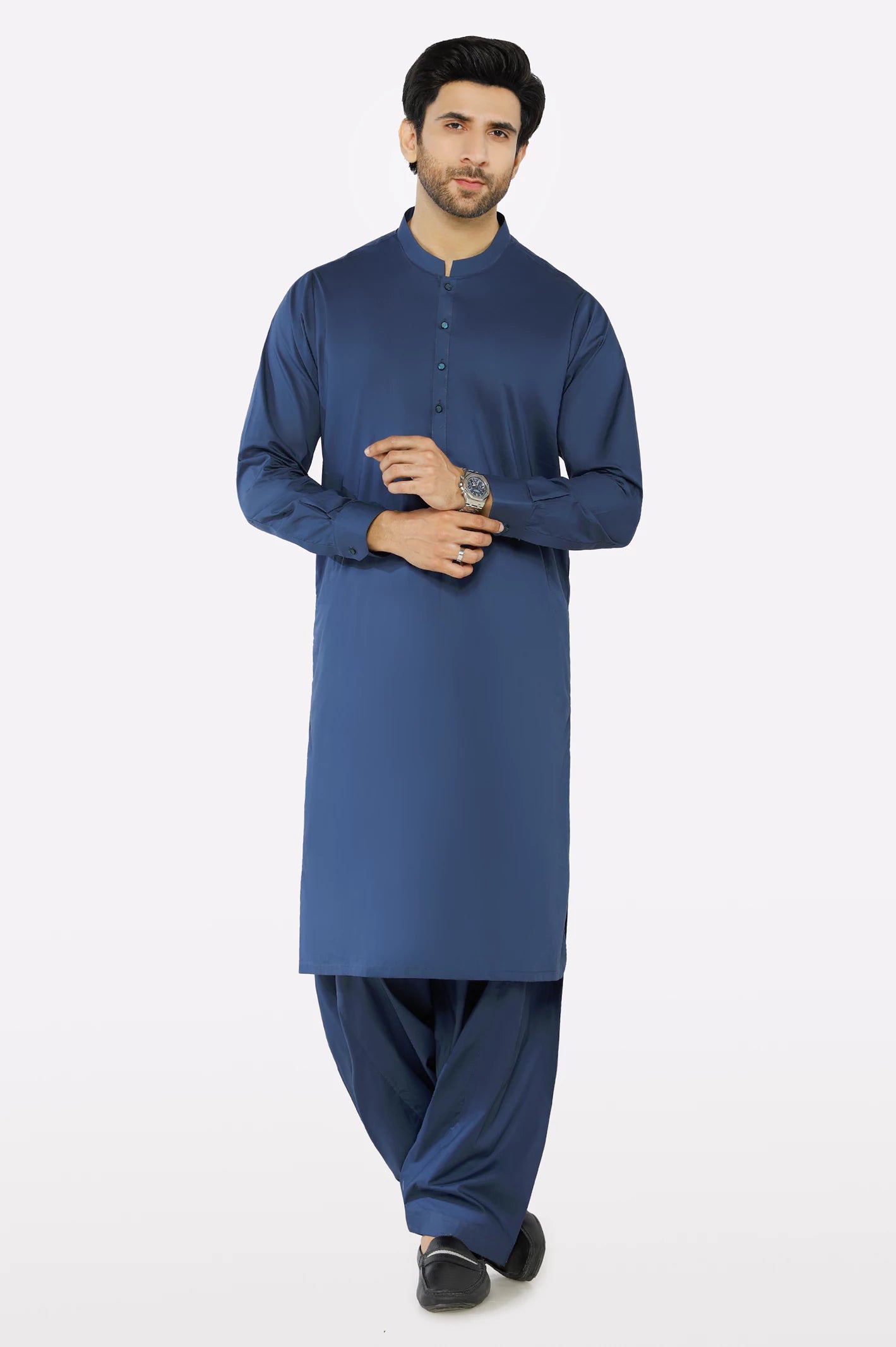 Royal Blue Wash & Wear Fabric