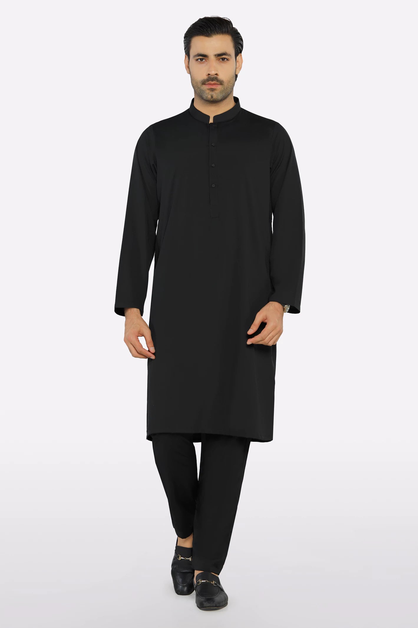 Black Wash & Wear Fabric