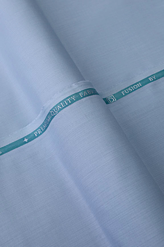 Sky Blue Wash & Wear Fabric - Image 2