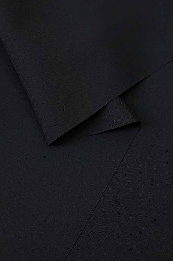 Black Wash & Wear Fabric