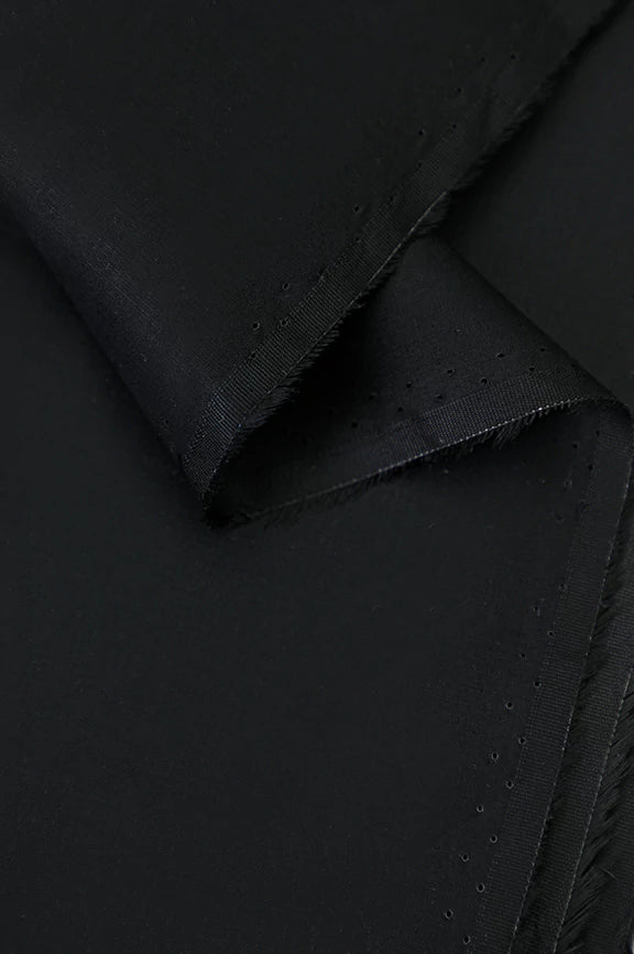 Black Premium Lattha Cotton Fabric