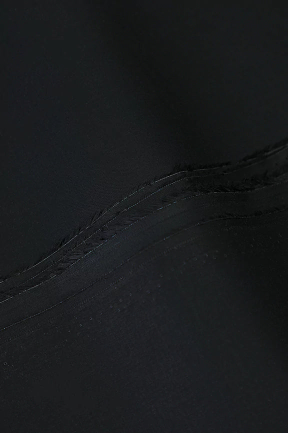 Black Premium Lattha Cotton Fabric - Image 3
