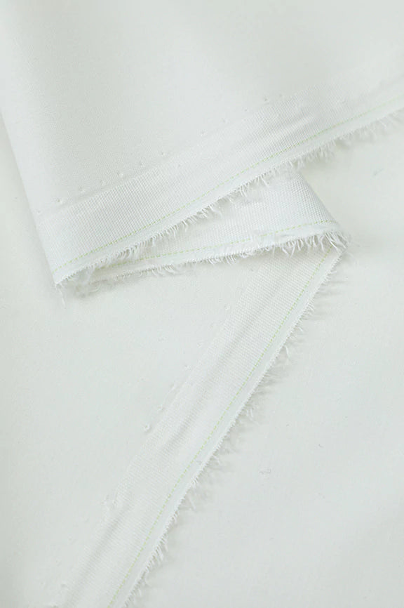 Off White Wash & Wear Fabric