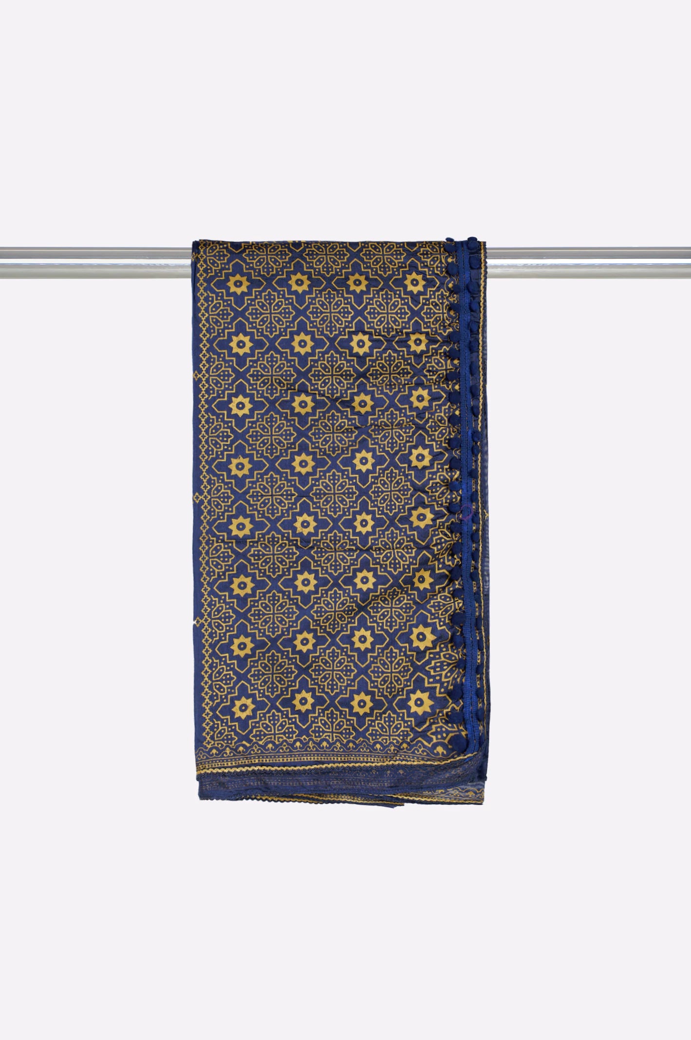 Blue Printed Dupatta