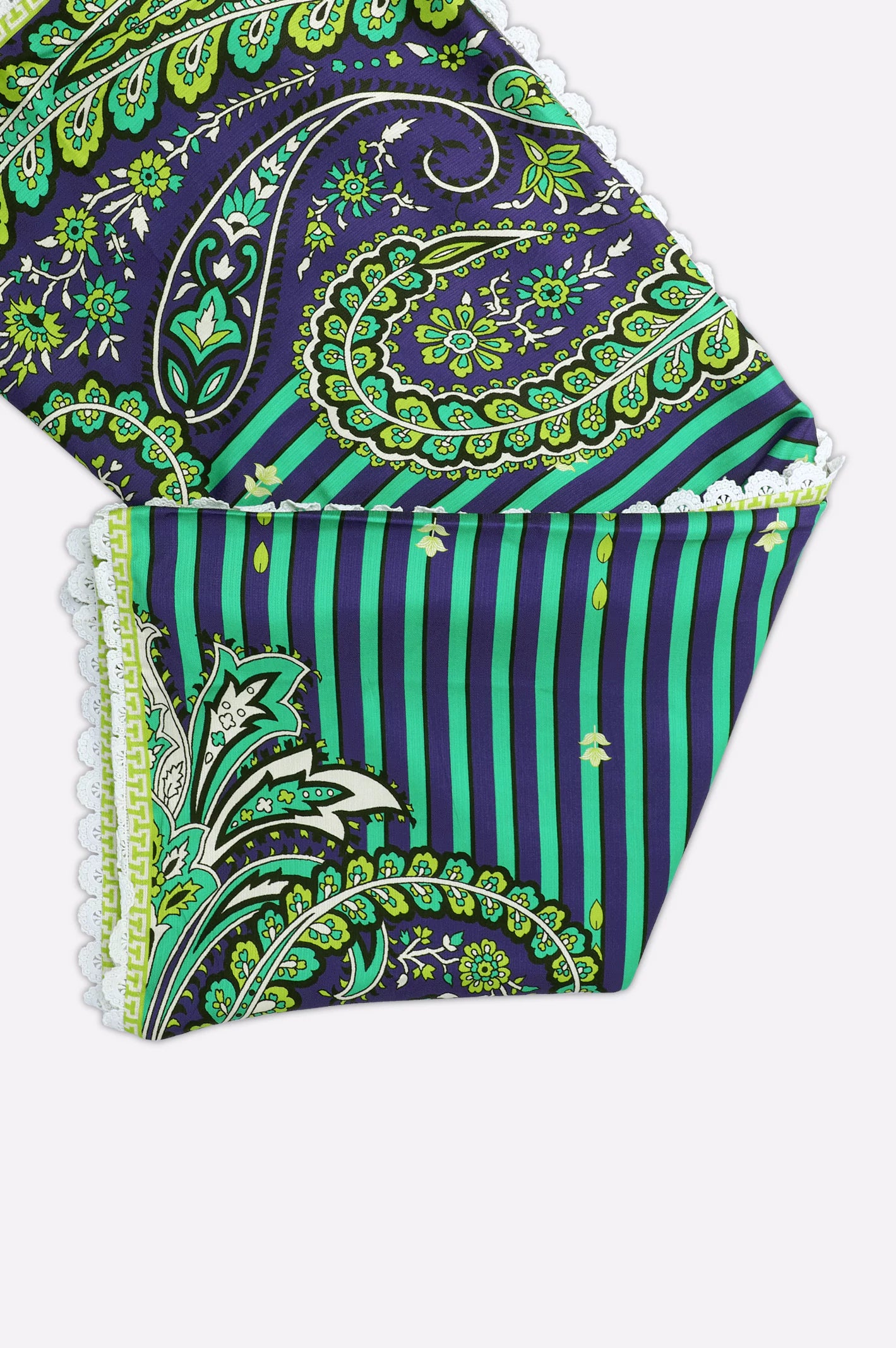 Green Printed Dupatta - Image 2