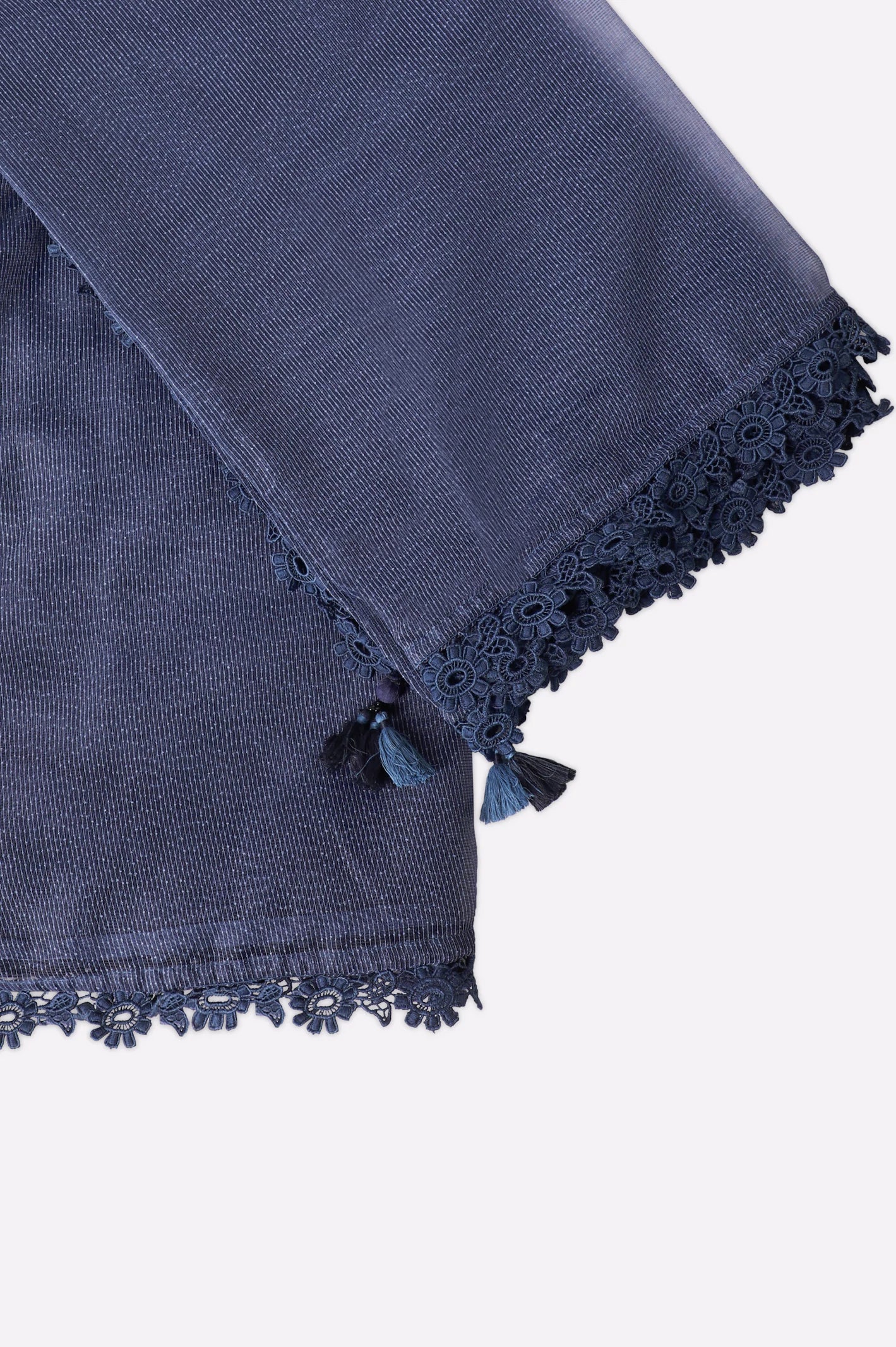 Blue Lace Dupatta - Image 2