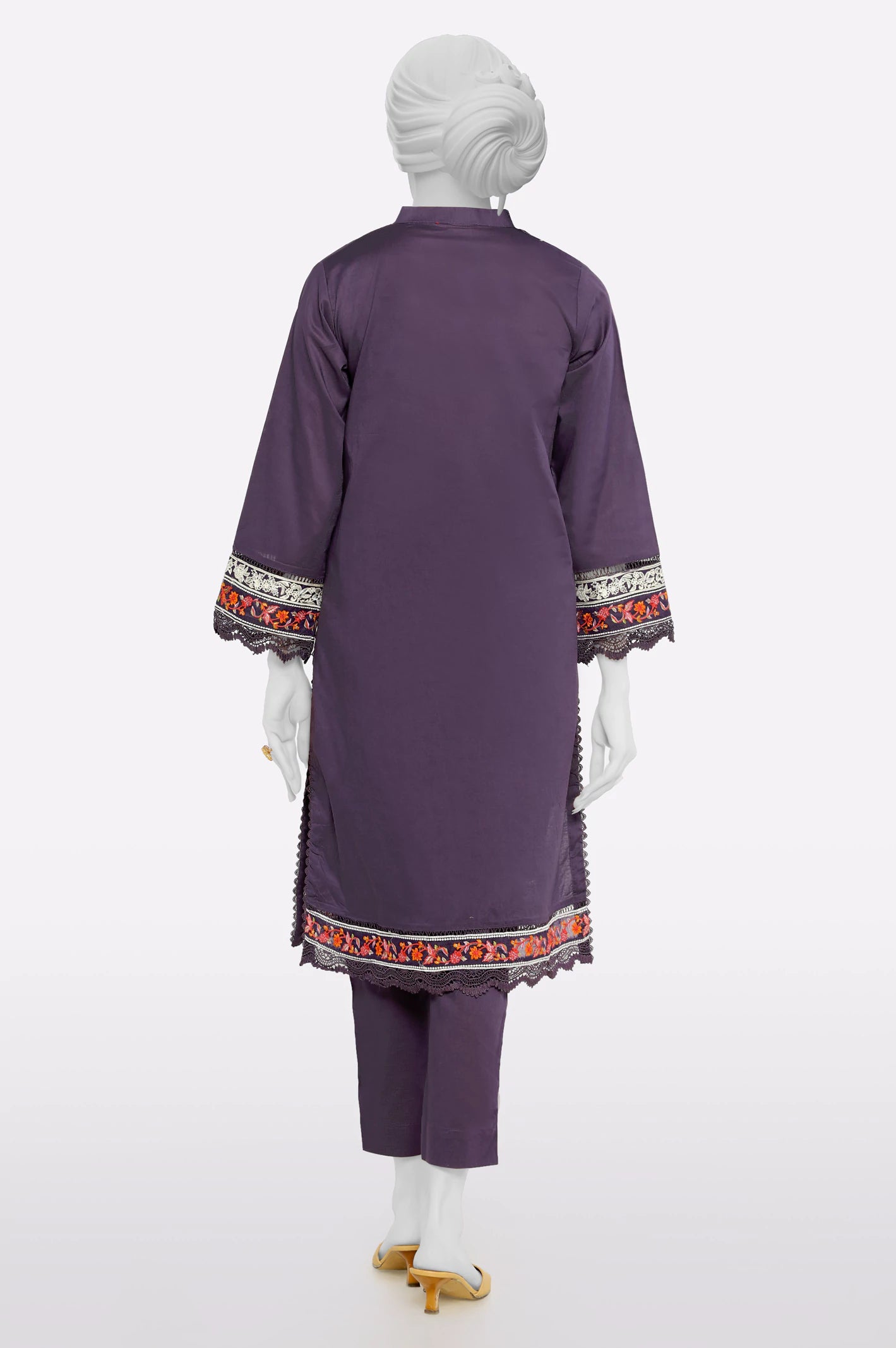 Purple Embroidered 2PC - Image 3