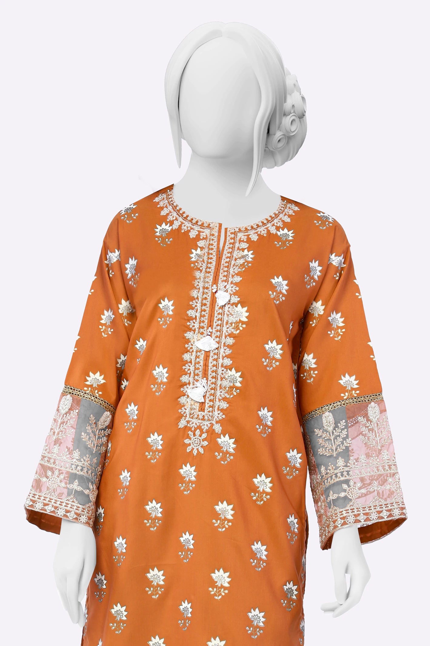 Rust Embroidered 2PC - Image 2