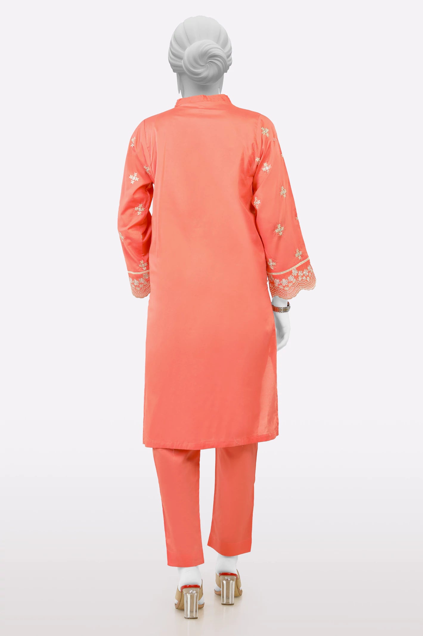 Peach Embroidered 2PC - Image 3