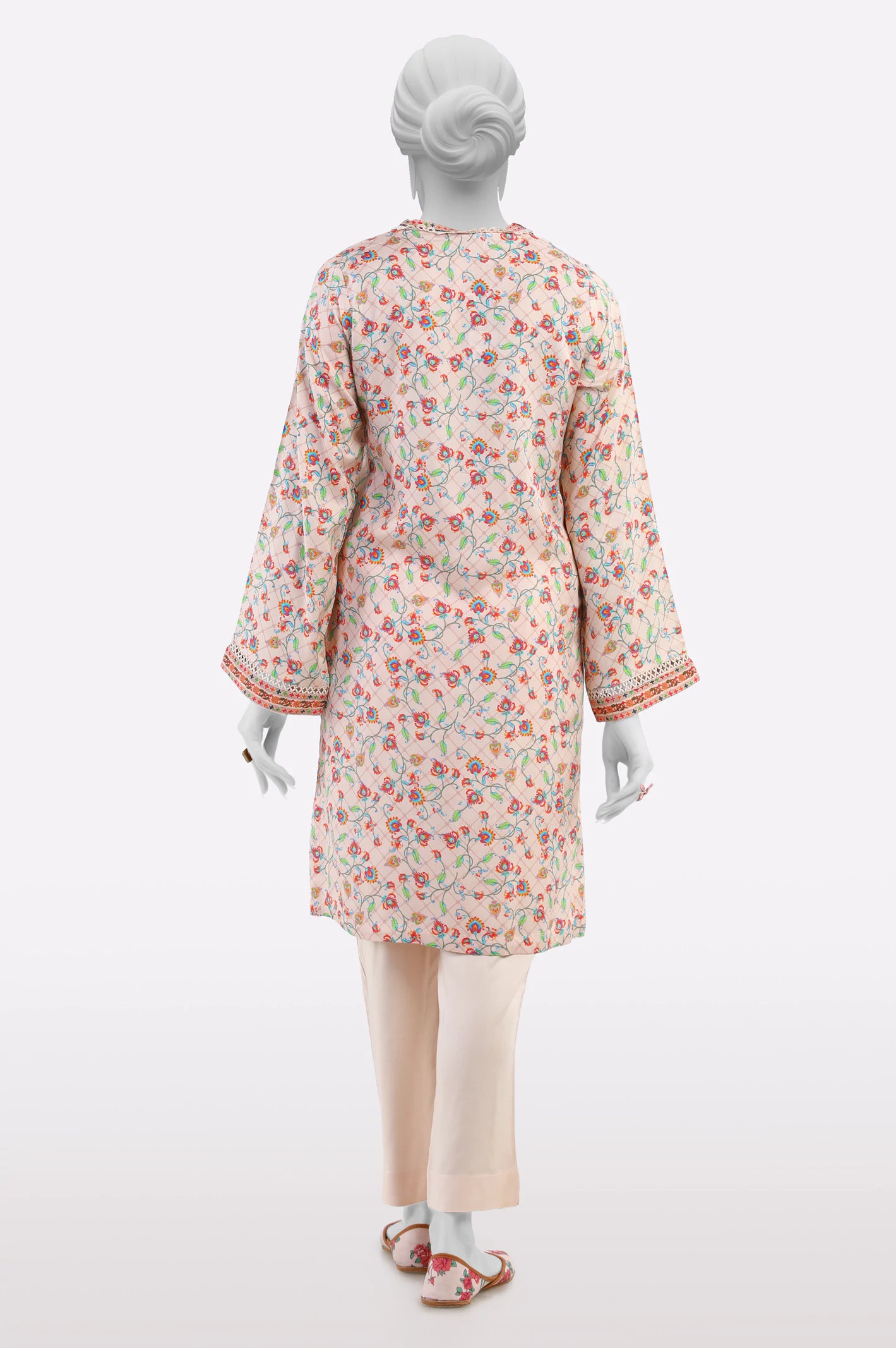 Peach Printed 2PC - Image 3