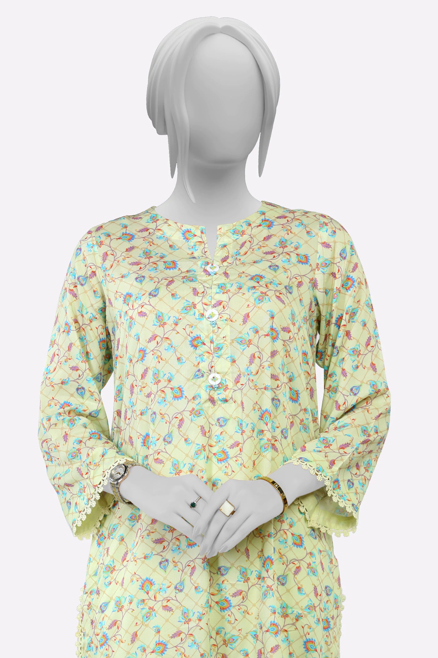 Light Green Printed 2PC - Image 2