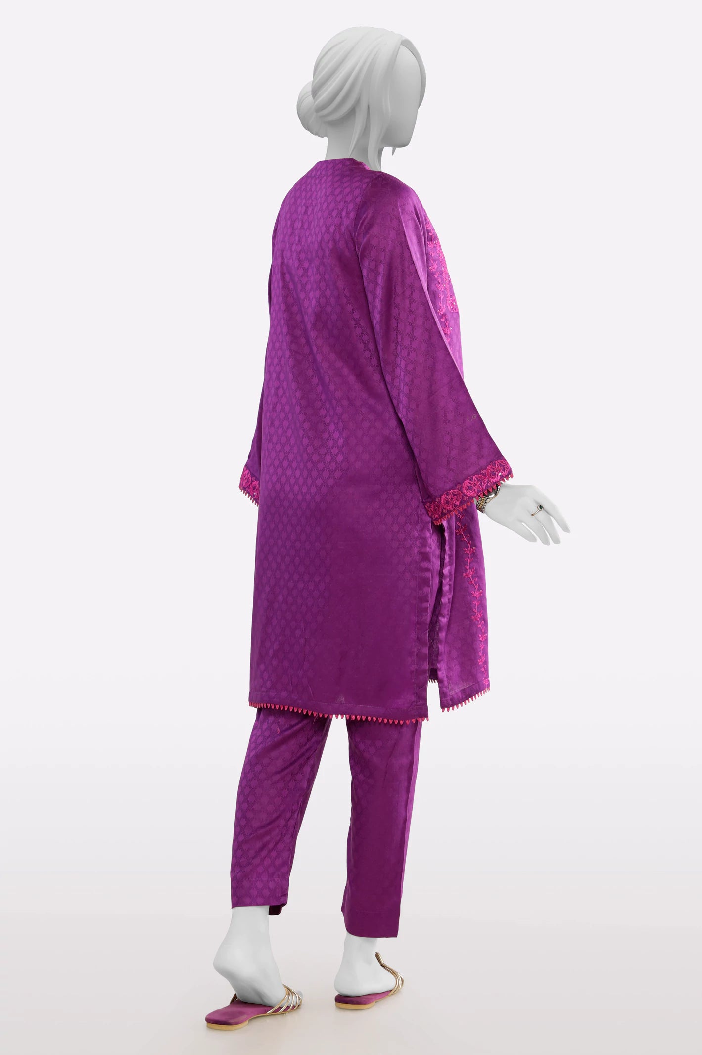 Purple Embroidered 2PC - Image 3