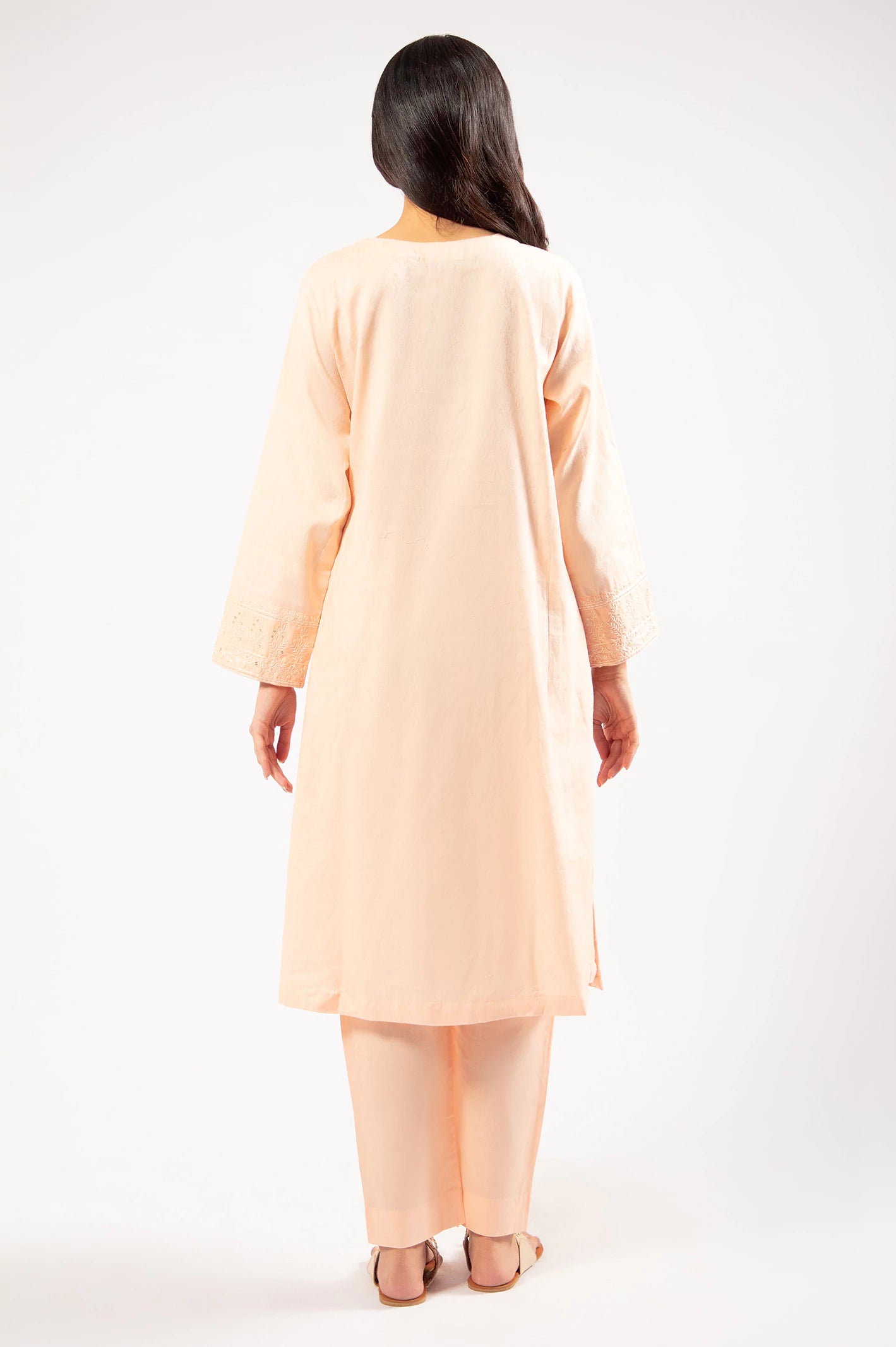 Peach Embroidered 2PC - Image 5
