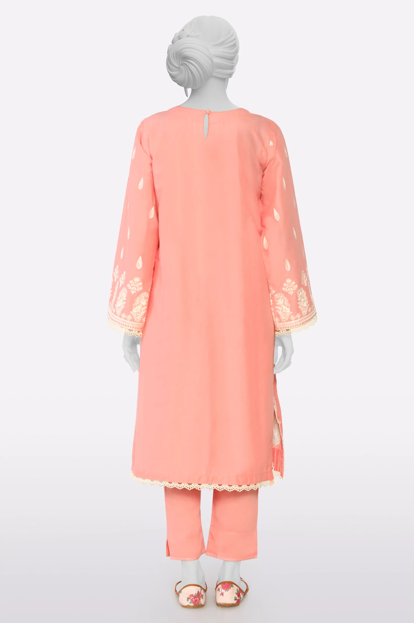 Coral Embroidered 2PC - Image 3