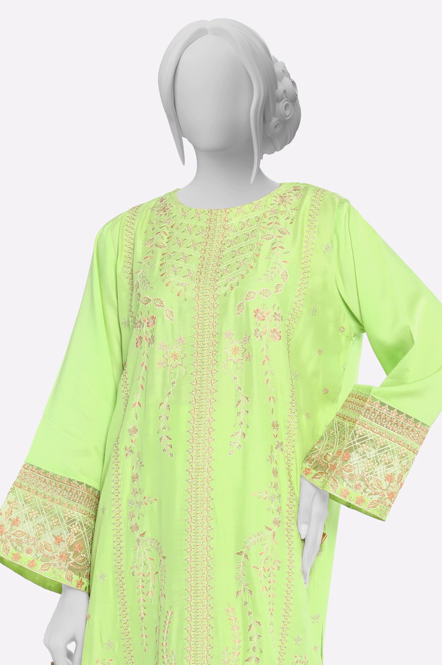 Light Green Embroidered 2PC - Image 2