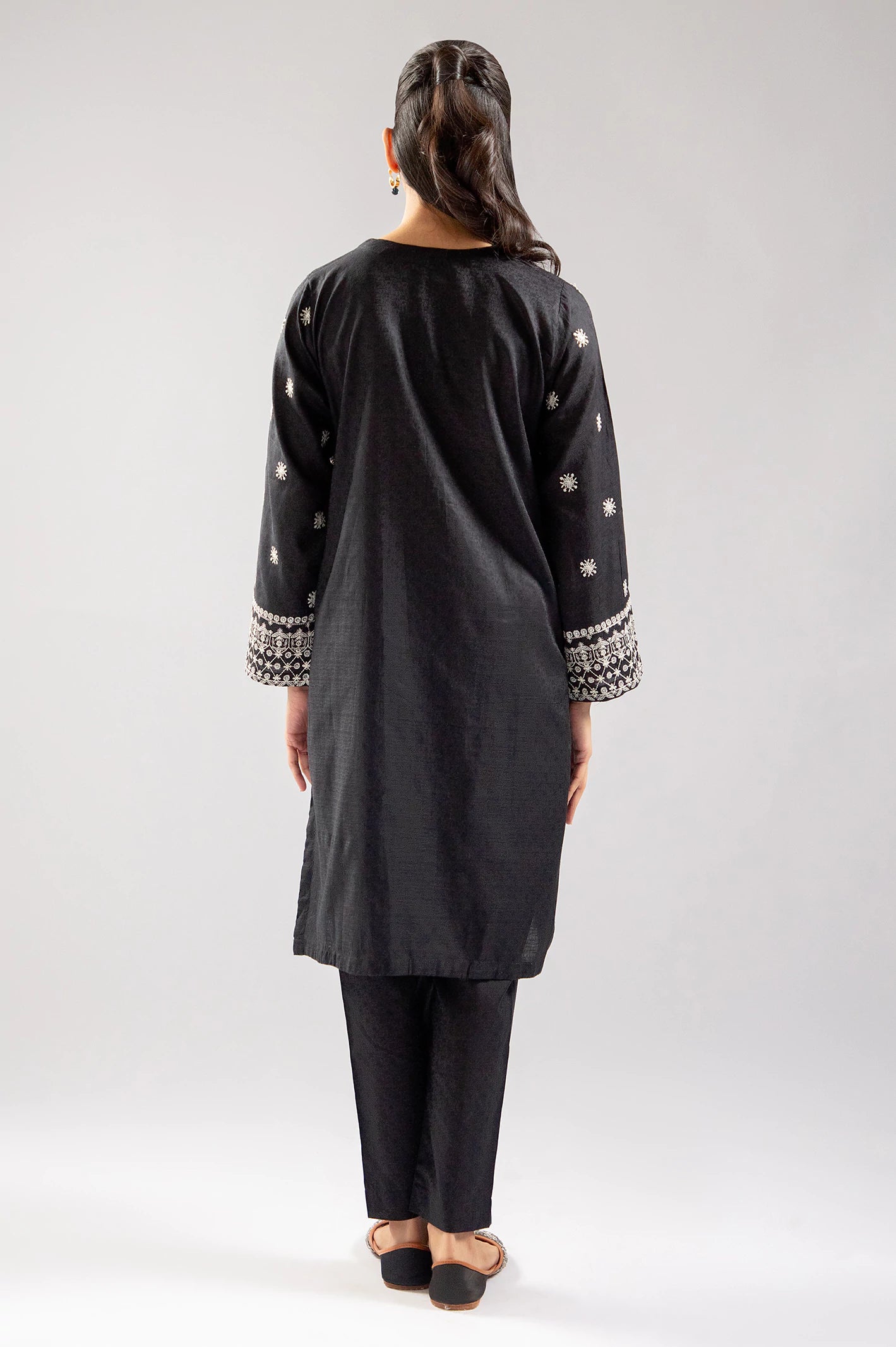 Black Embroidered 2PC - Image 4