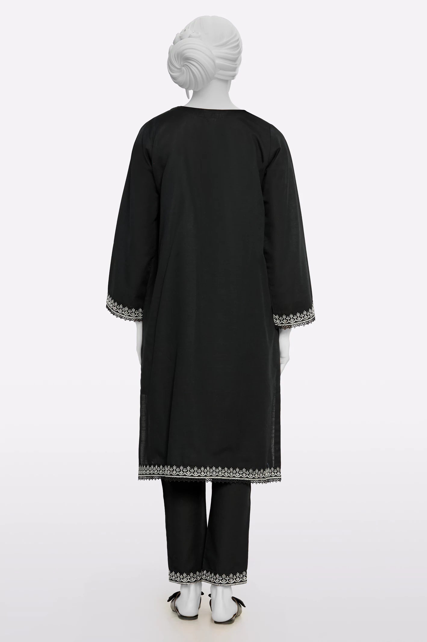 Black Embroidered 2PC - Image 3