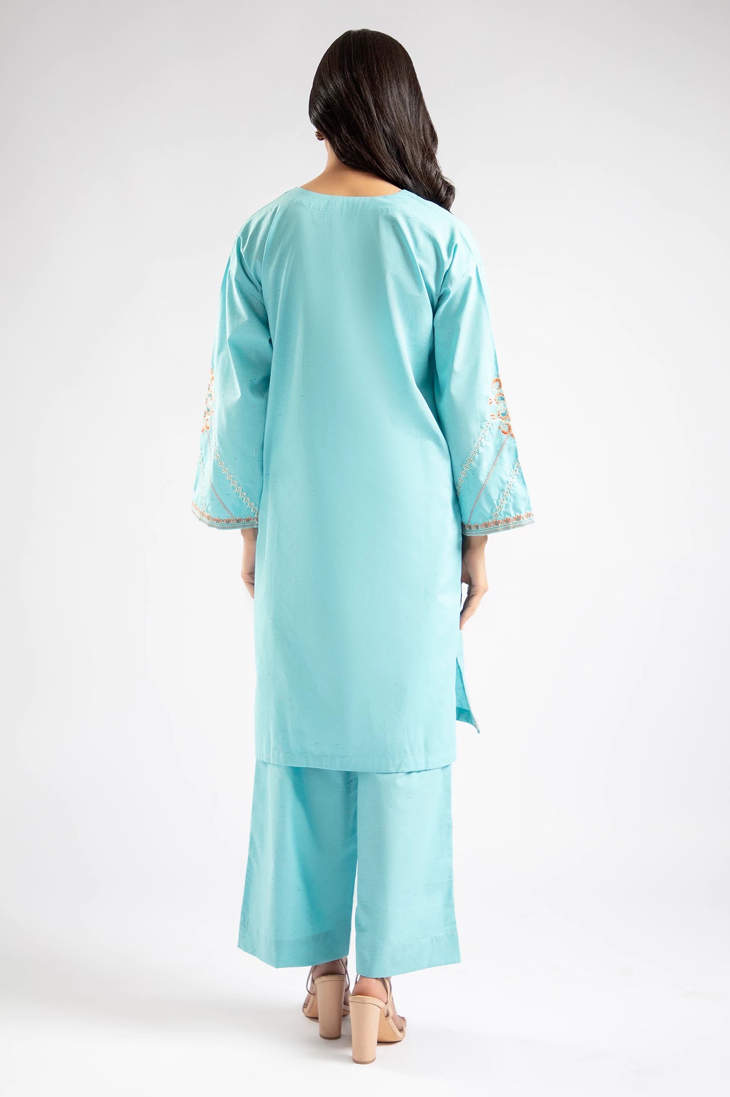 Light Blue Embroidered 2PC - Image 4