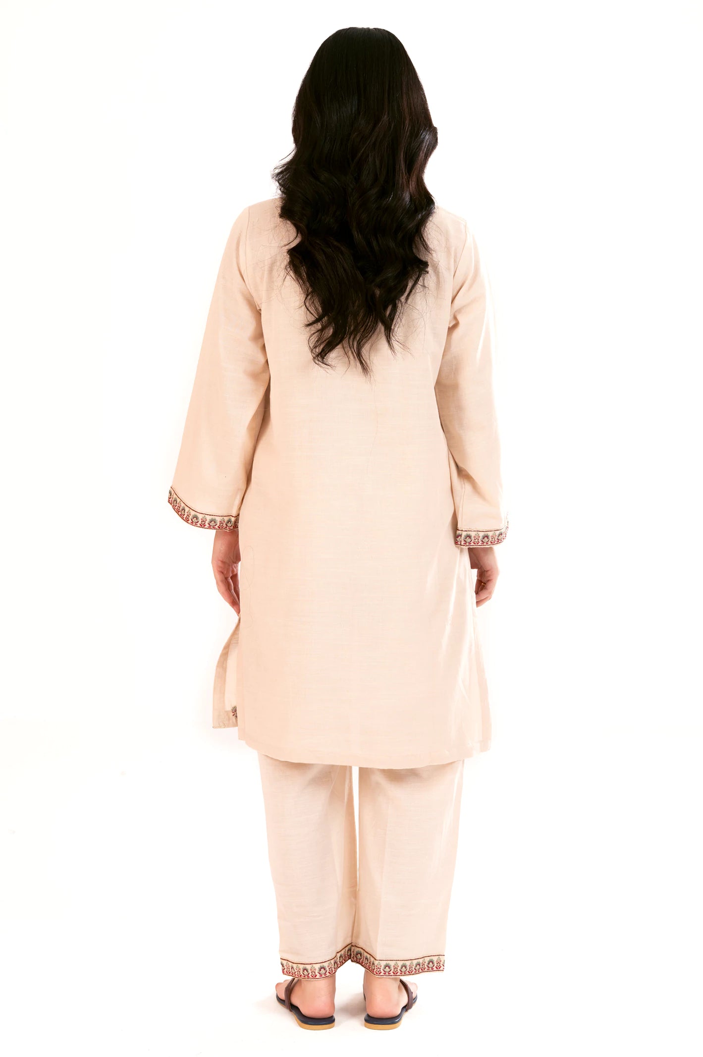 Beige Embroidered 2PC - Image 4