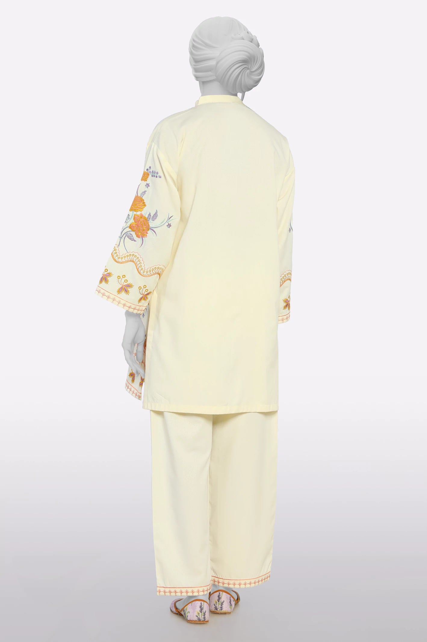 Cream Embroidered 2PC - Image 3