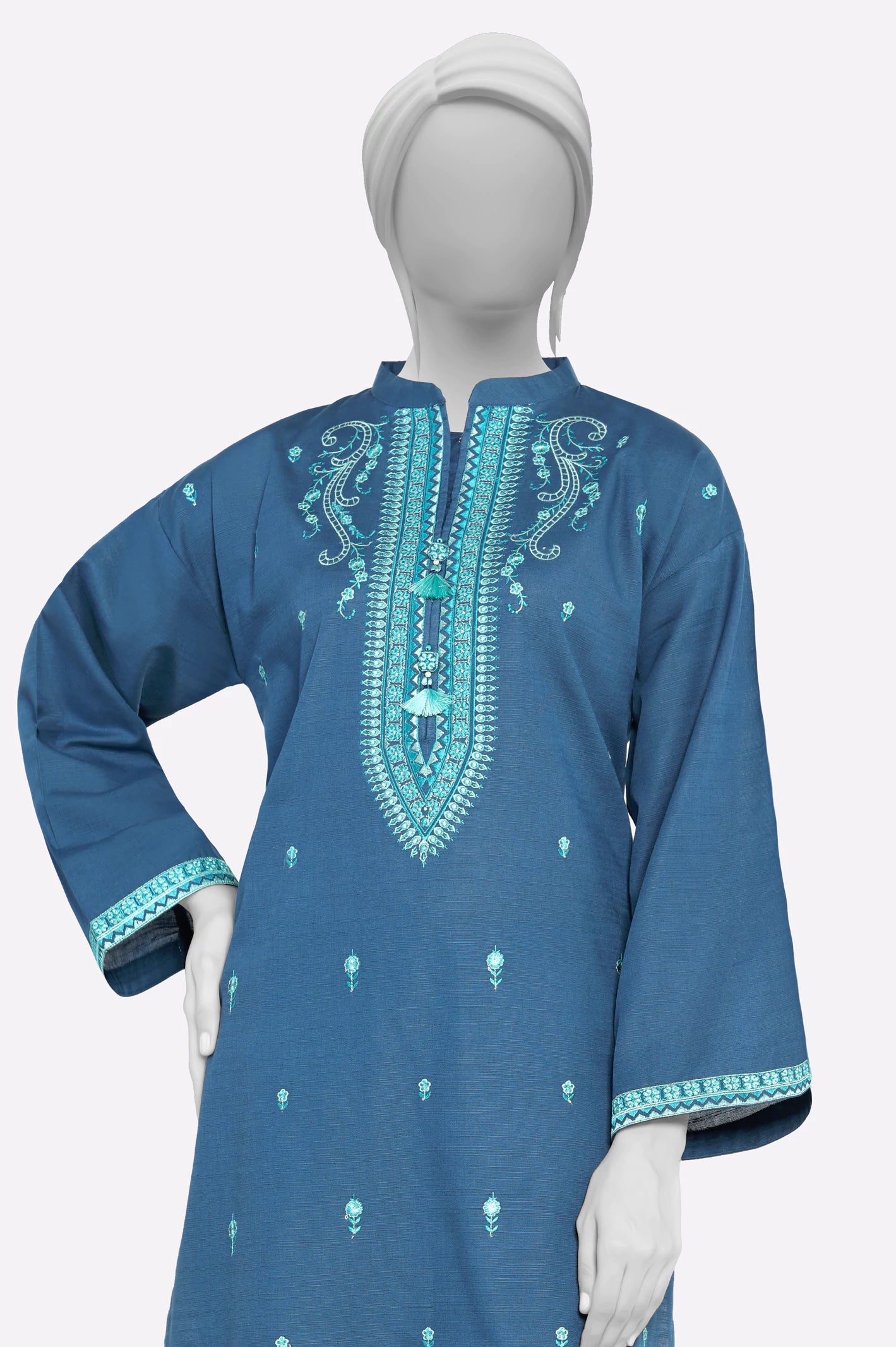Blue Embroidered 2PC - Image 2