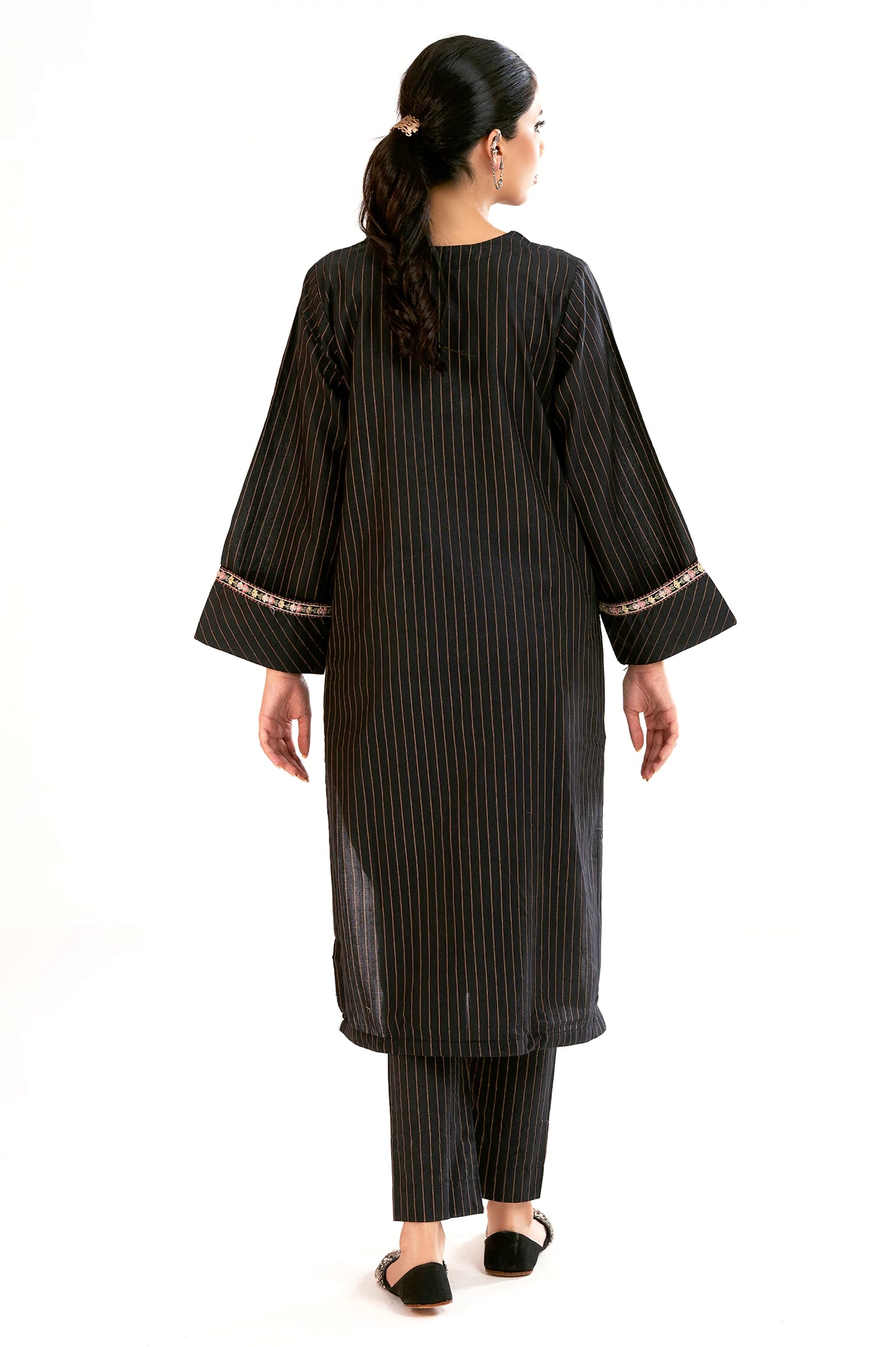 Black Embroidered 2PC - Image 4