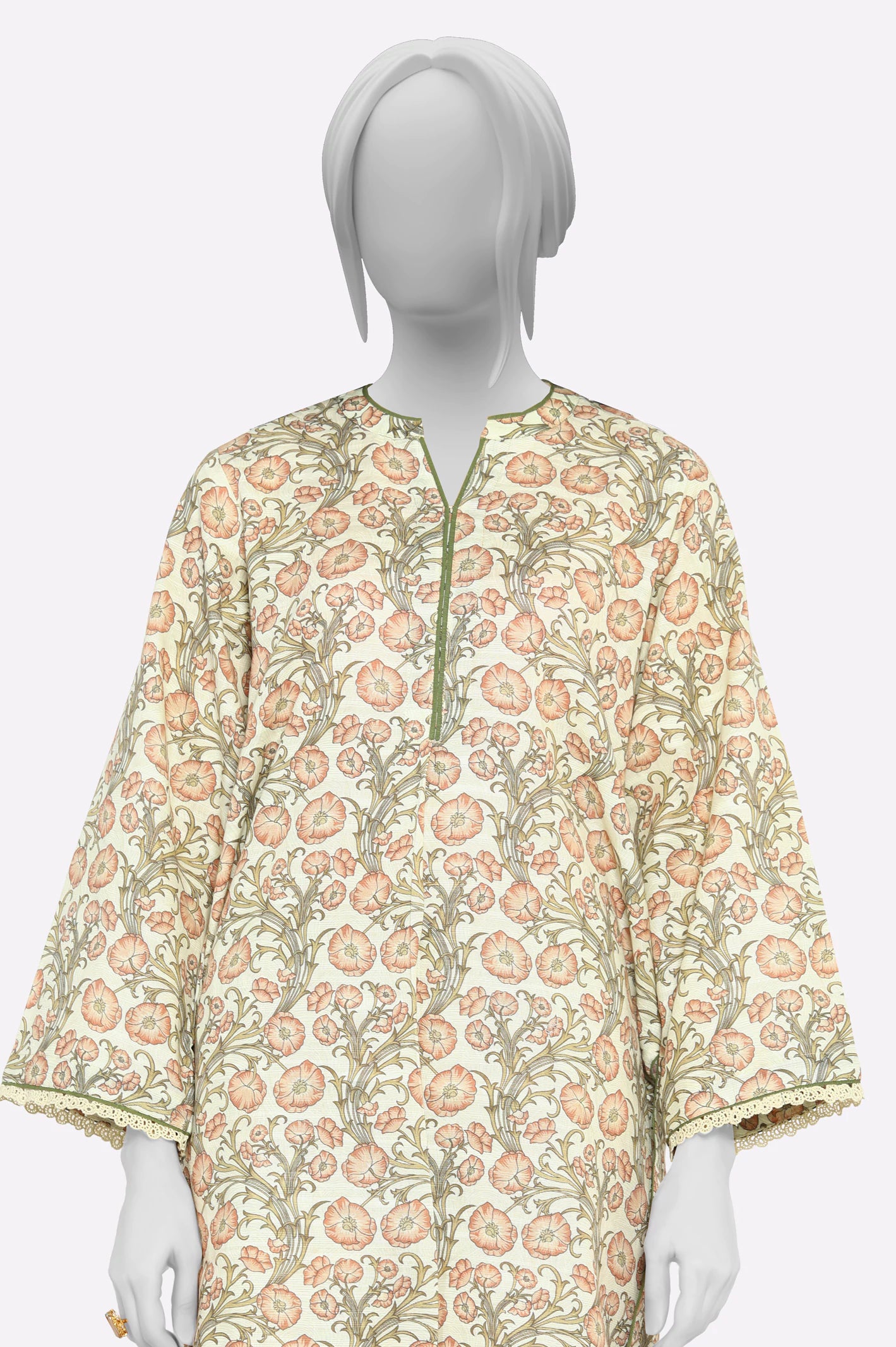 Beige Printed 2PC - Image 2