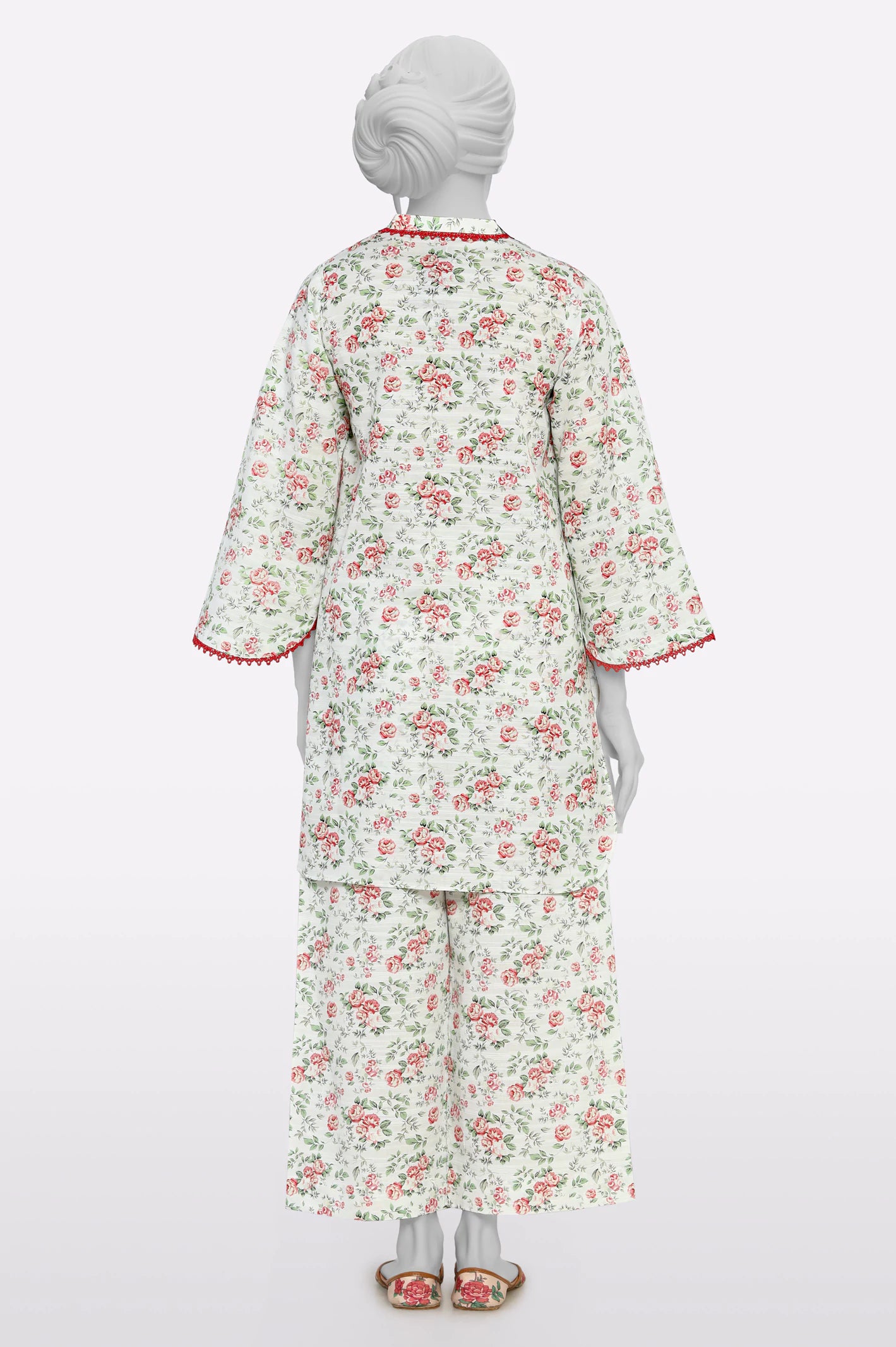 White Printed 2PC - Image 3