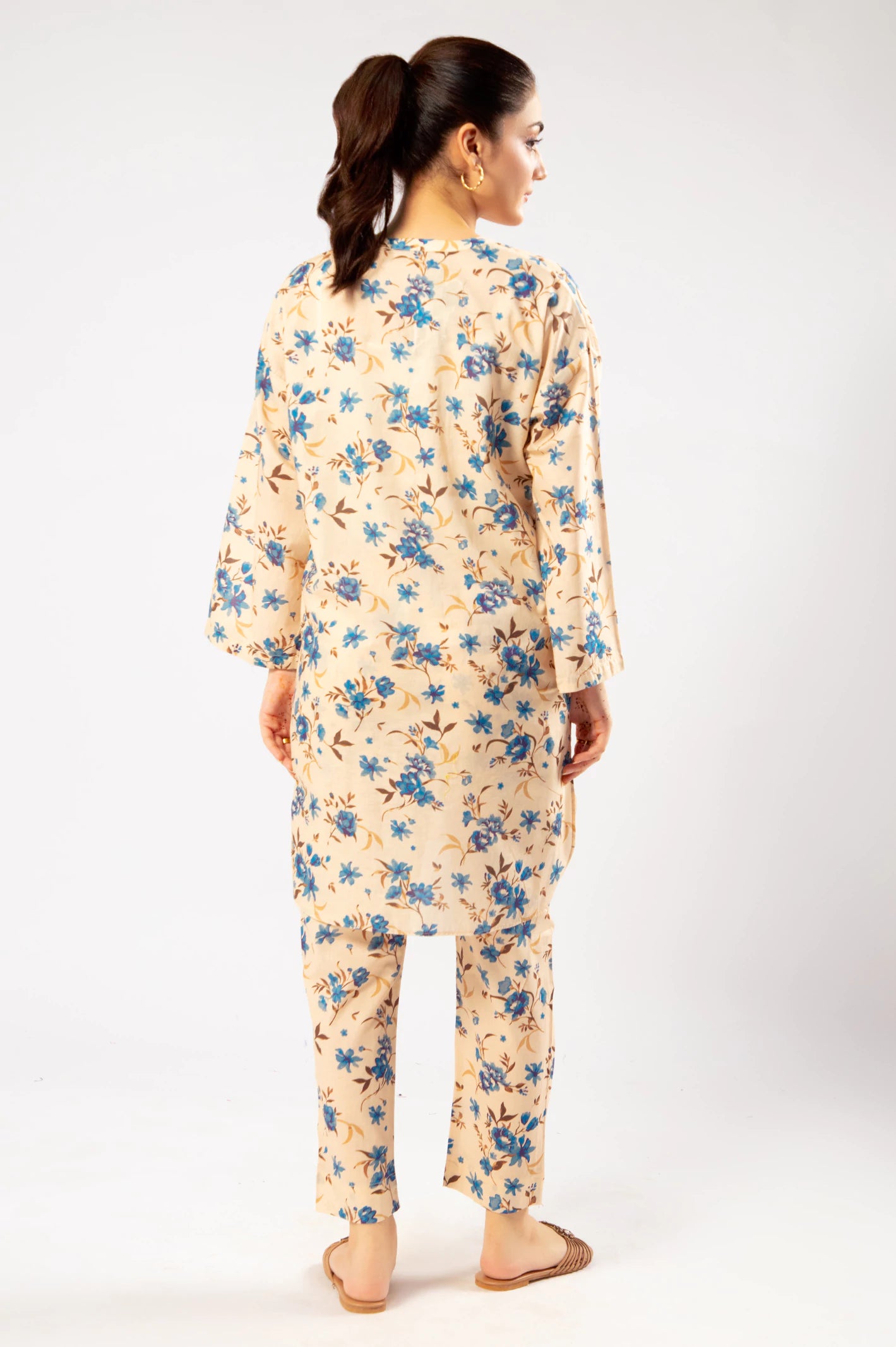 Cream Printed 2PC - Image 4