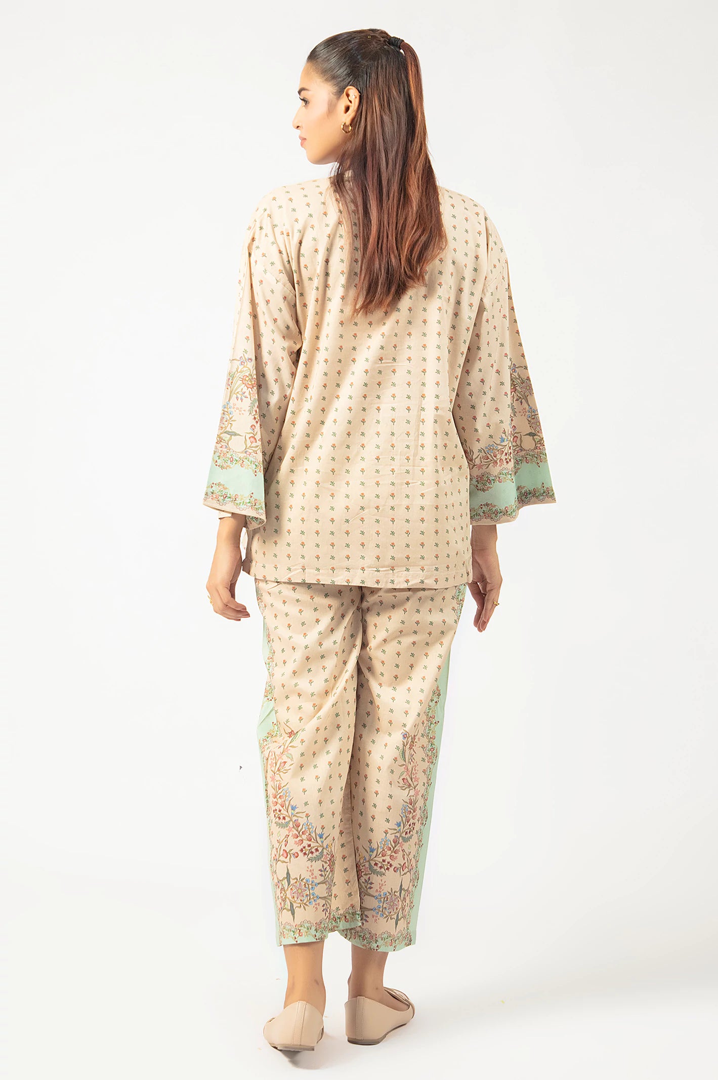 Peach Printed 2PC - Image 4