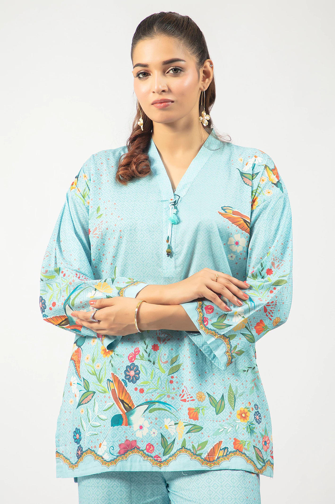 Blue Printed 2PC - Image 2