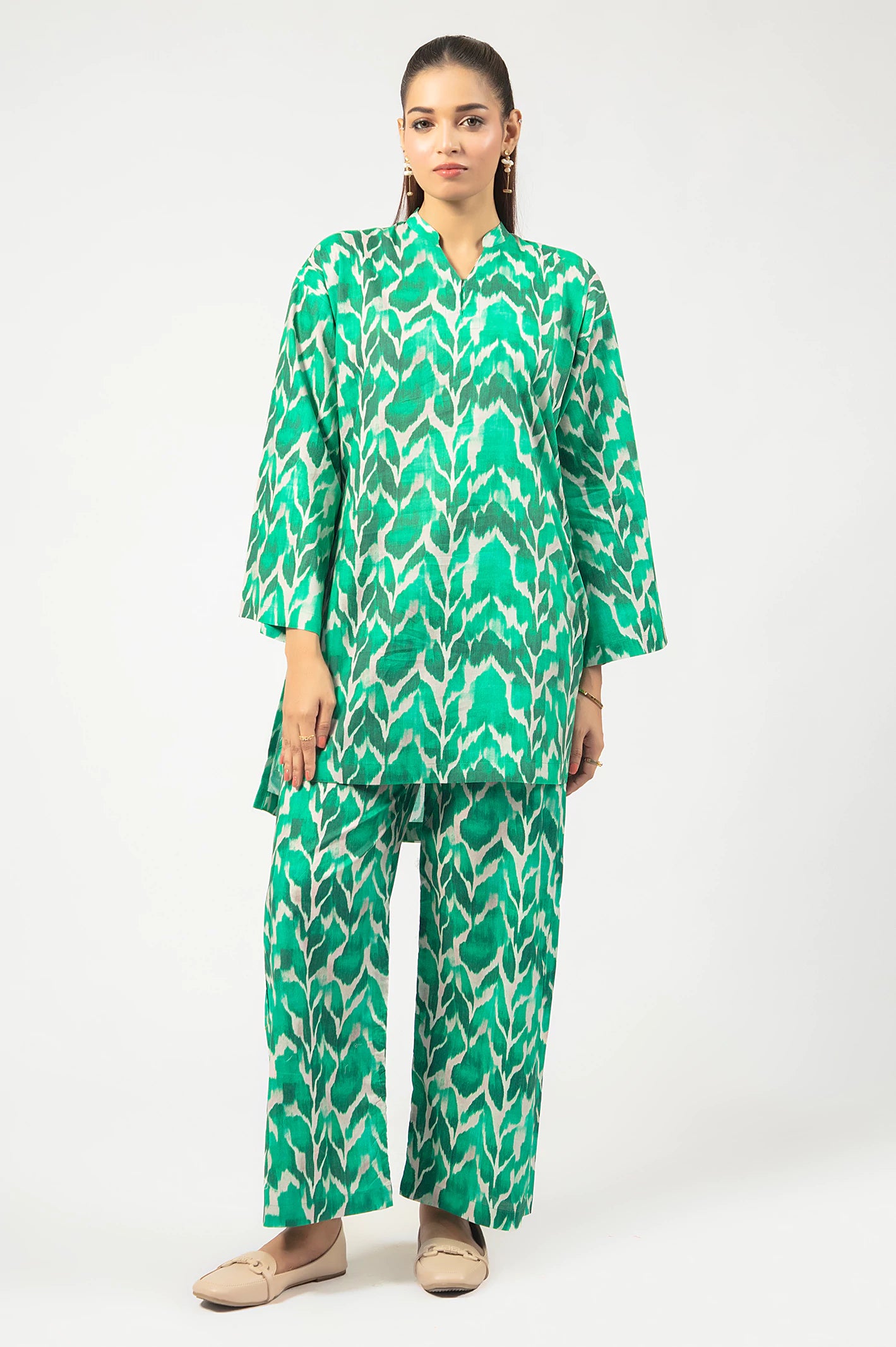 Green Printed 2PC