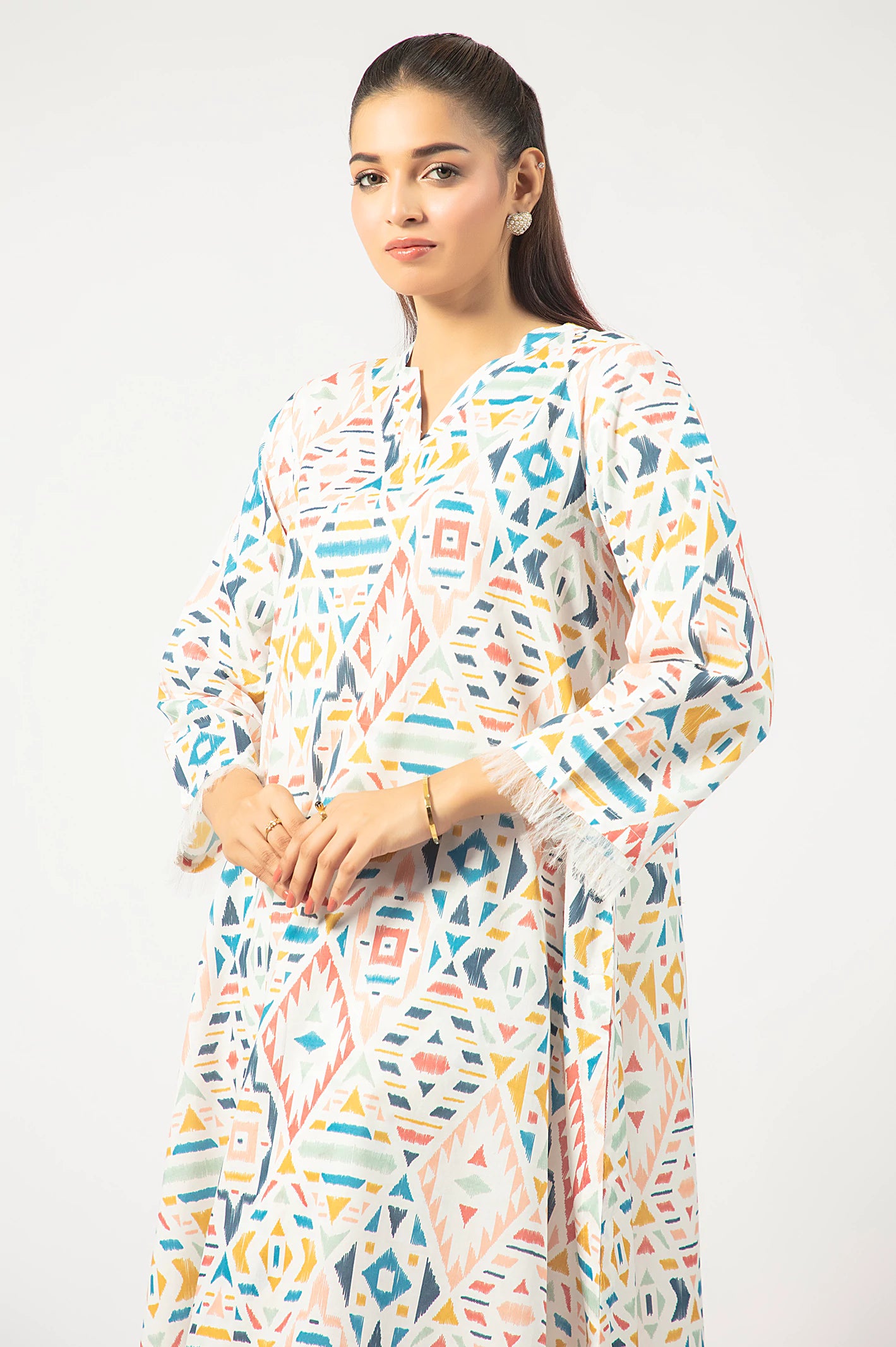 White Printed 2PC - Image 2