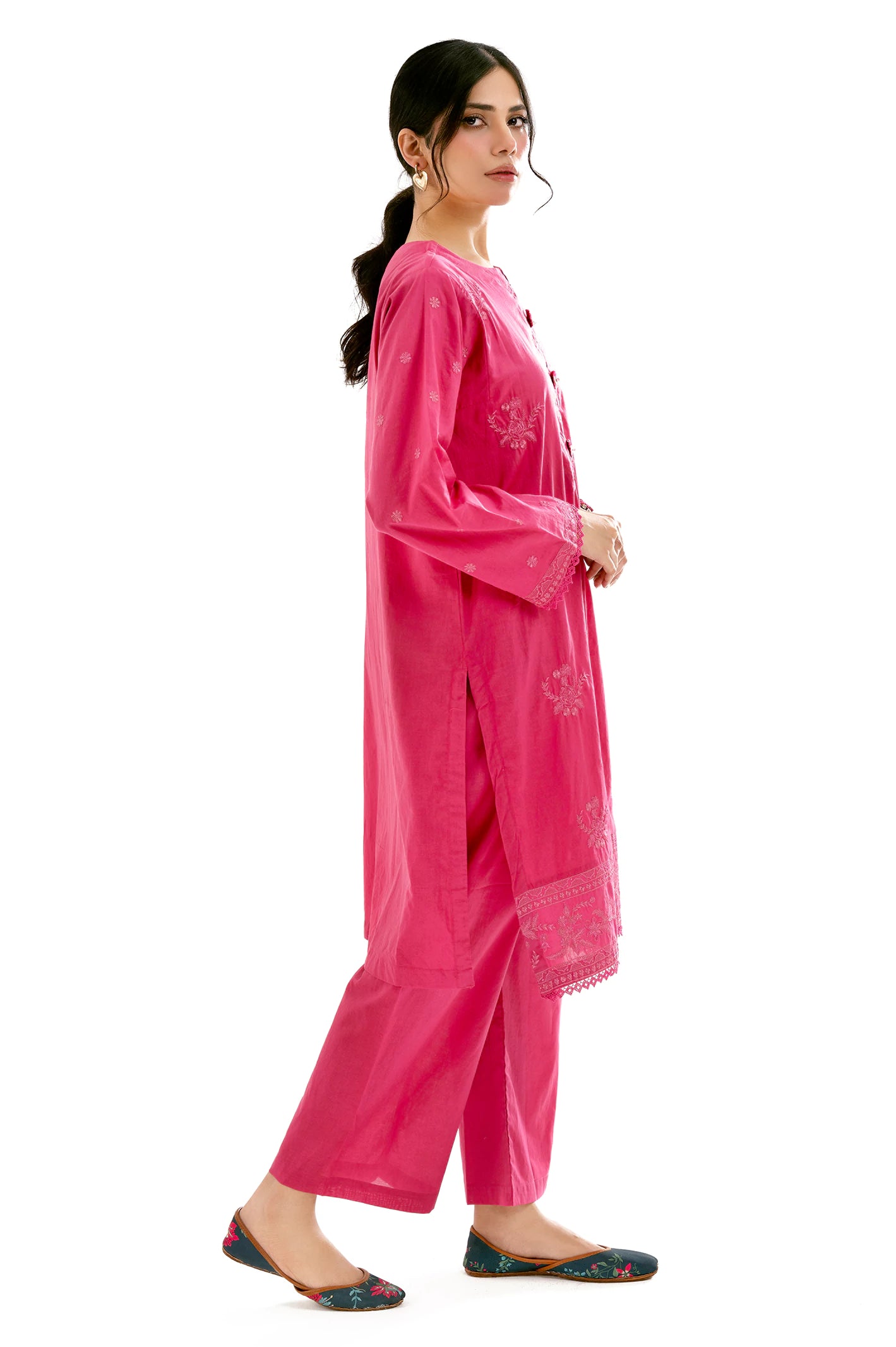 Pink Embroidered 2PC - Image 4