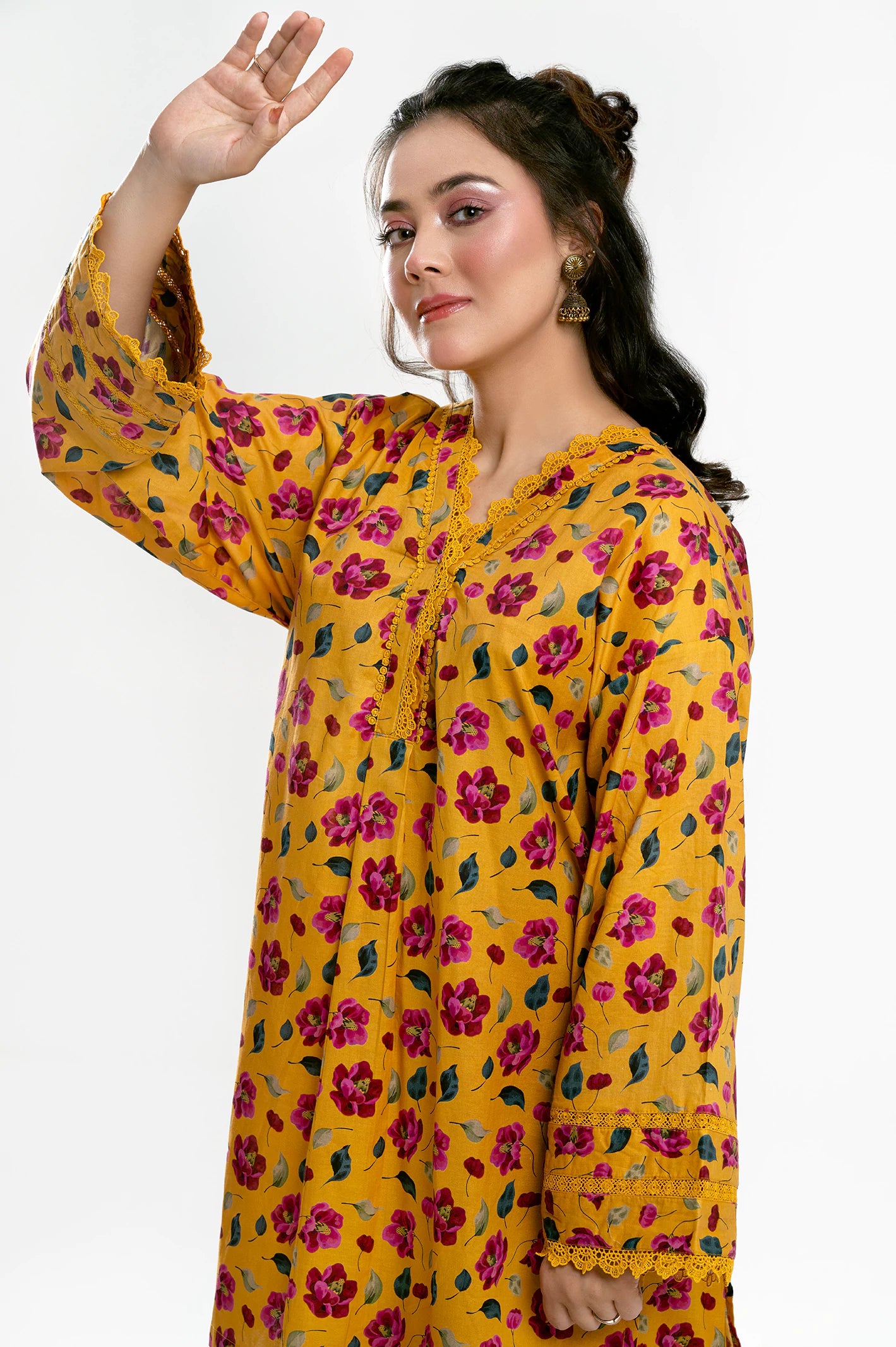 Yellow Printed 2PC - Image 2