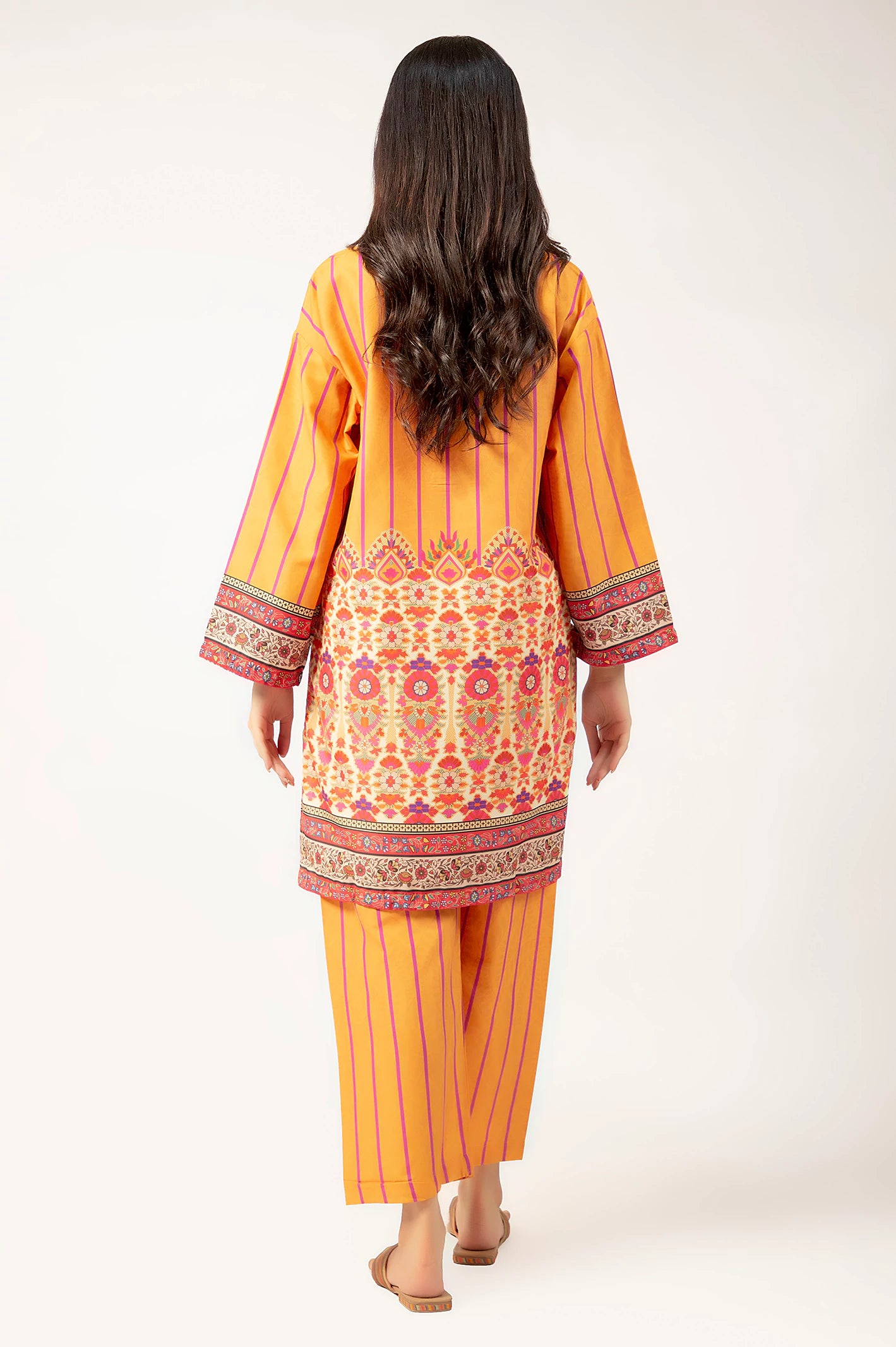 Orange Printed 2PC - Image 4