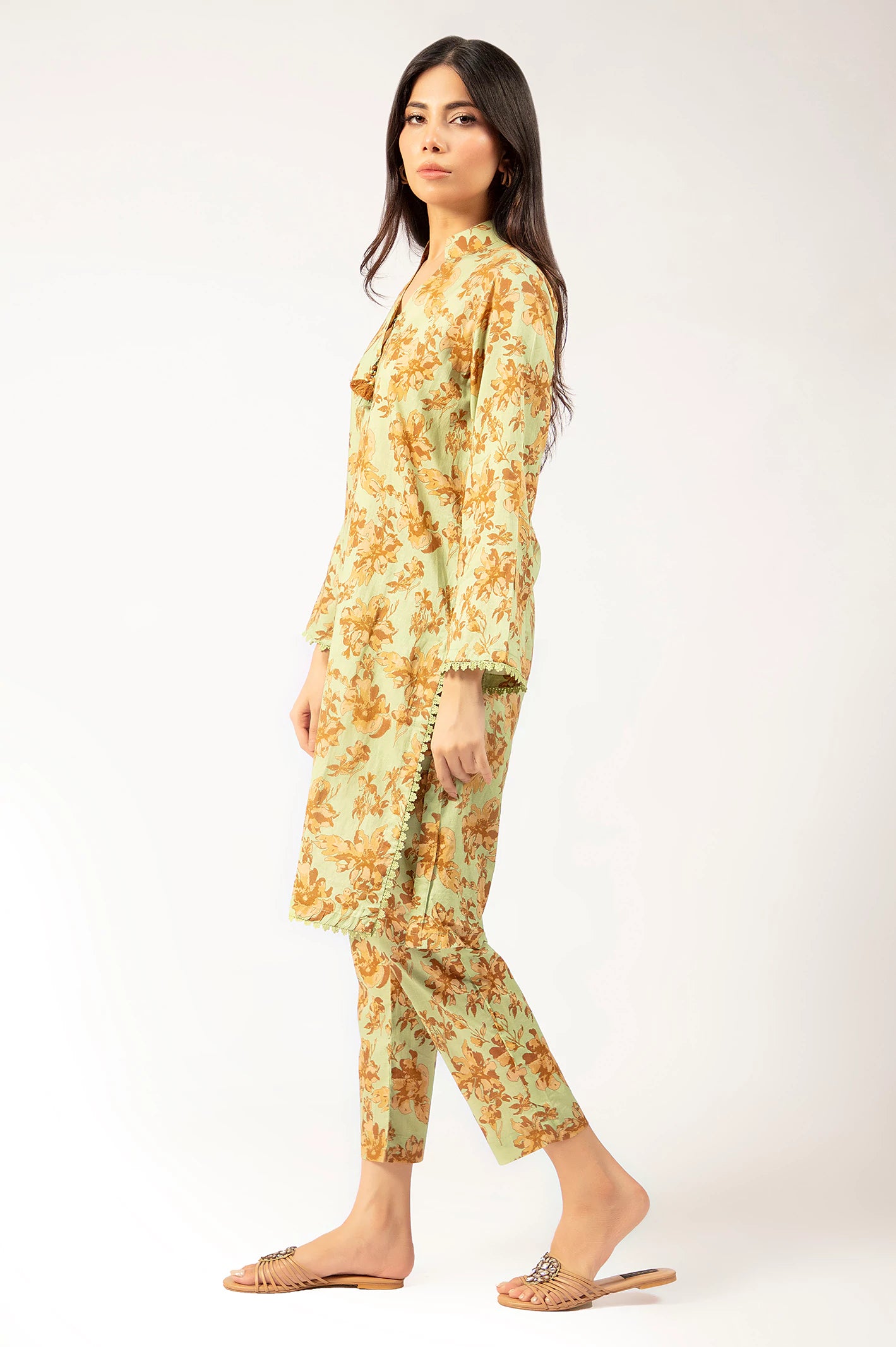 Parrot Green Printed 2PC - Image 3