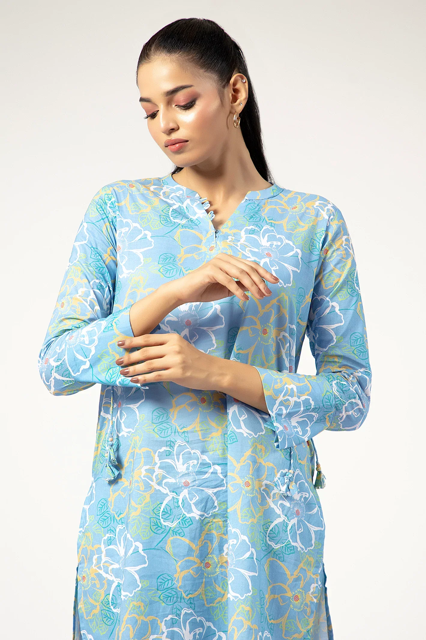Light Blue Printed 2PC - Image 2