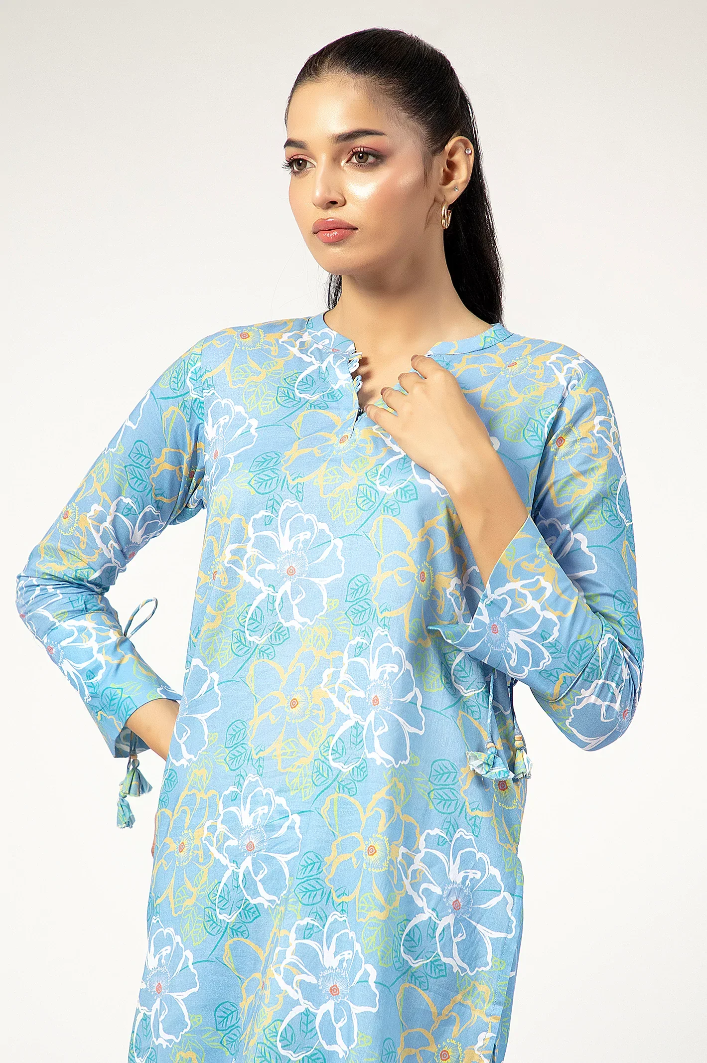 Light Blue Printed 2PC - Image 3
