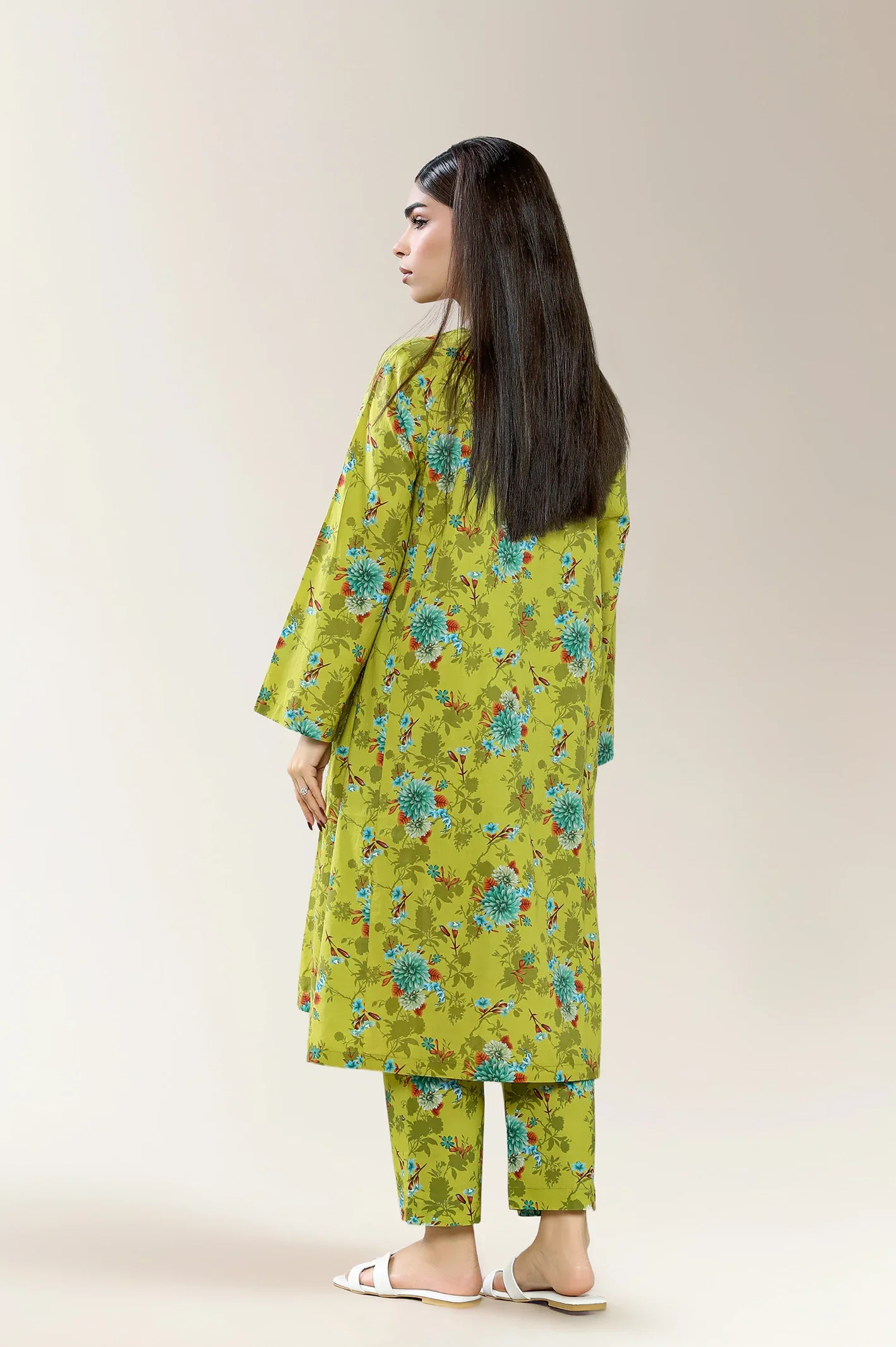 Printed Lawn Green 2PC - Image 2